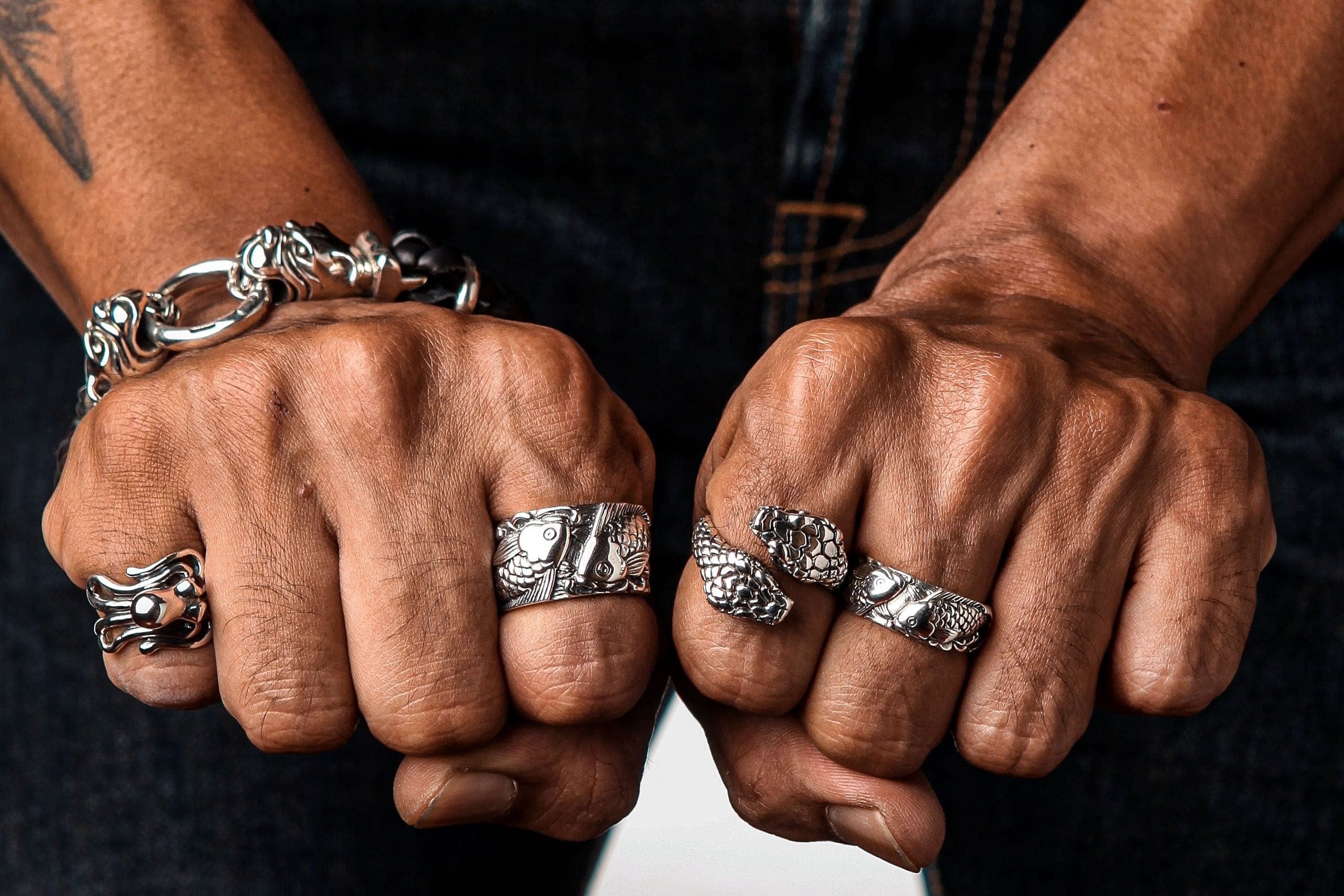 Double Snake Head Sterling Silver Gothic Ring - Unique Handmade Jewelry for Men & Women - Perfect for Gothic Fashion, Halloween Costumes & Dark Aesthetic Outfits