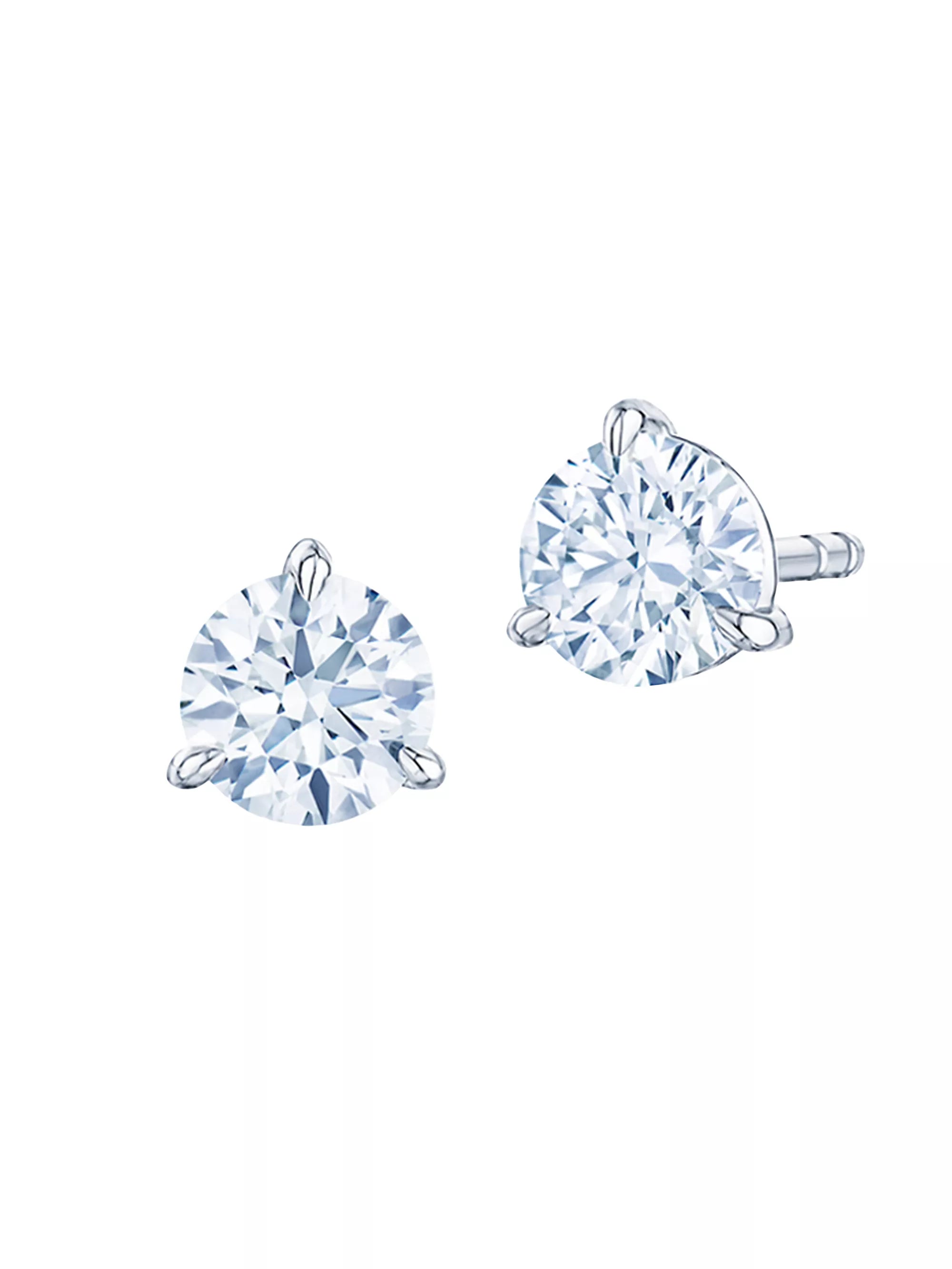 2.44 Carat Total Weight (CTW) J Color SI1 Clarity Diamond Stud Earrings - Kwiat 2 Studs for Women | Perfect Gift for Anniversary, Birthday & Special Occasions