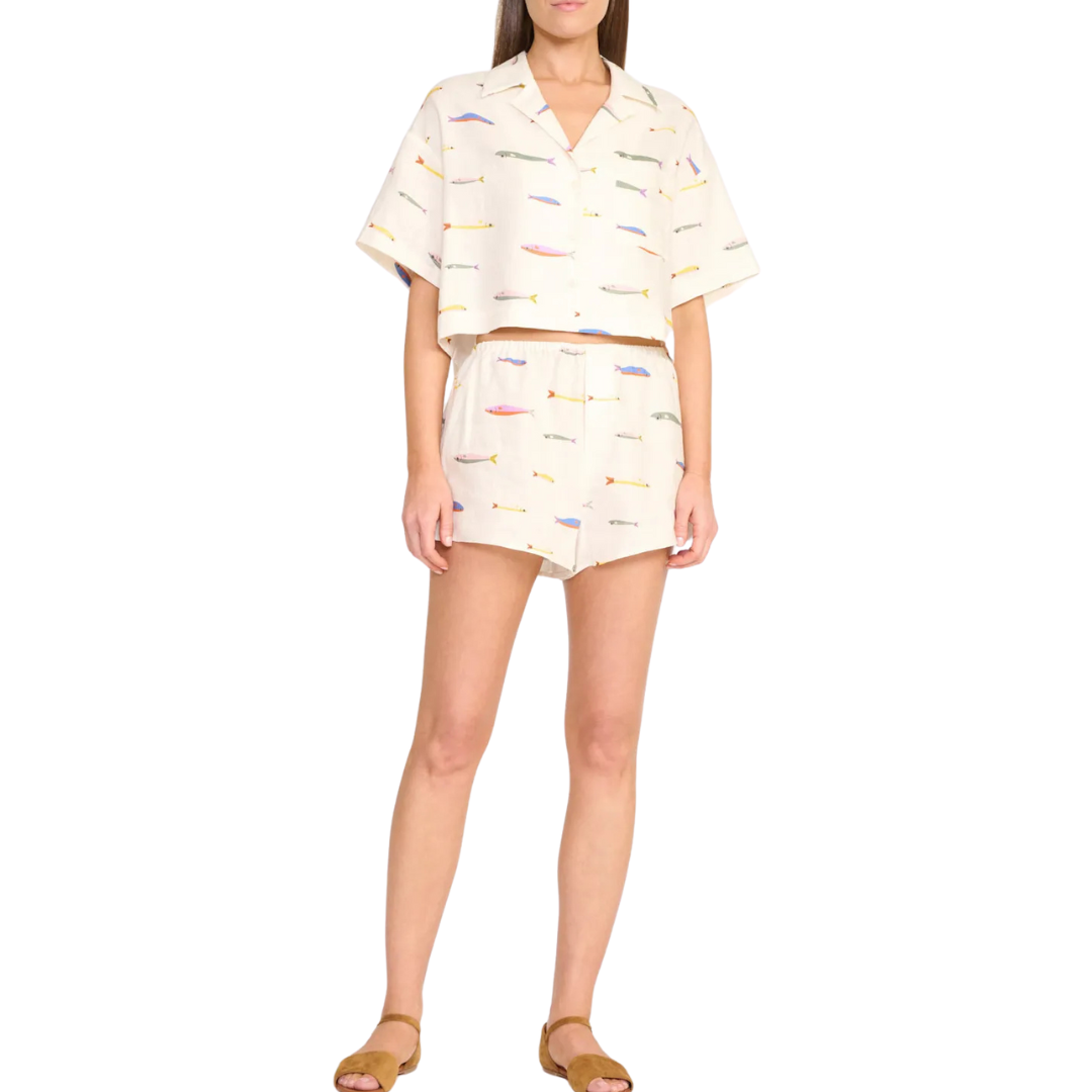 Stylish Paddle Pop Linen Shorts for Women - Breathable Summer Shorts for Casual Wear, Beach, and Outdoor Activities