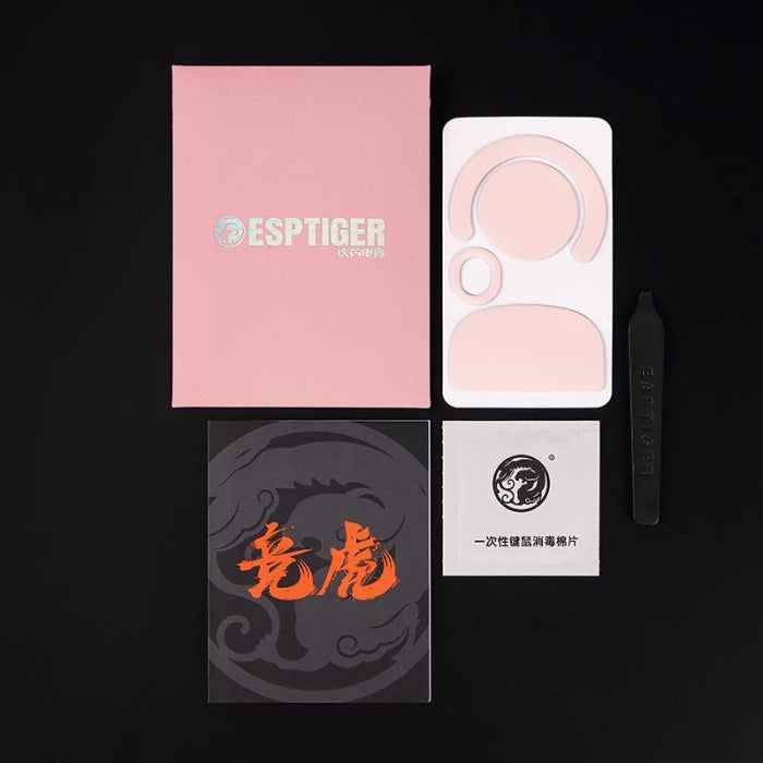 Esports Tiger YanZi Pink Mouse Skates for Logitech G Pro X Superlight Wireless Gaming Mouse - Smooth Gliding for Competitive FPS & MOBA Gaming