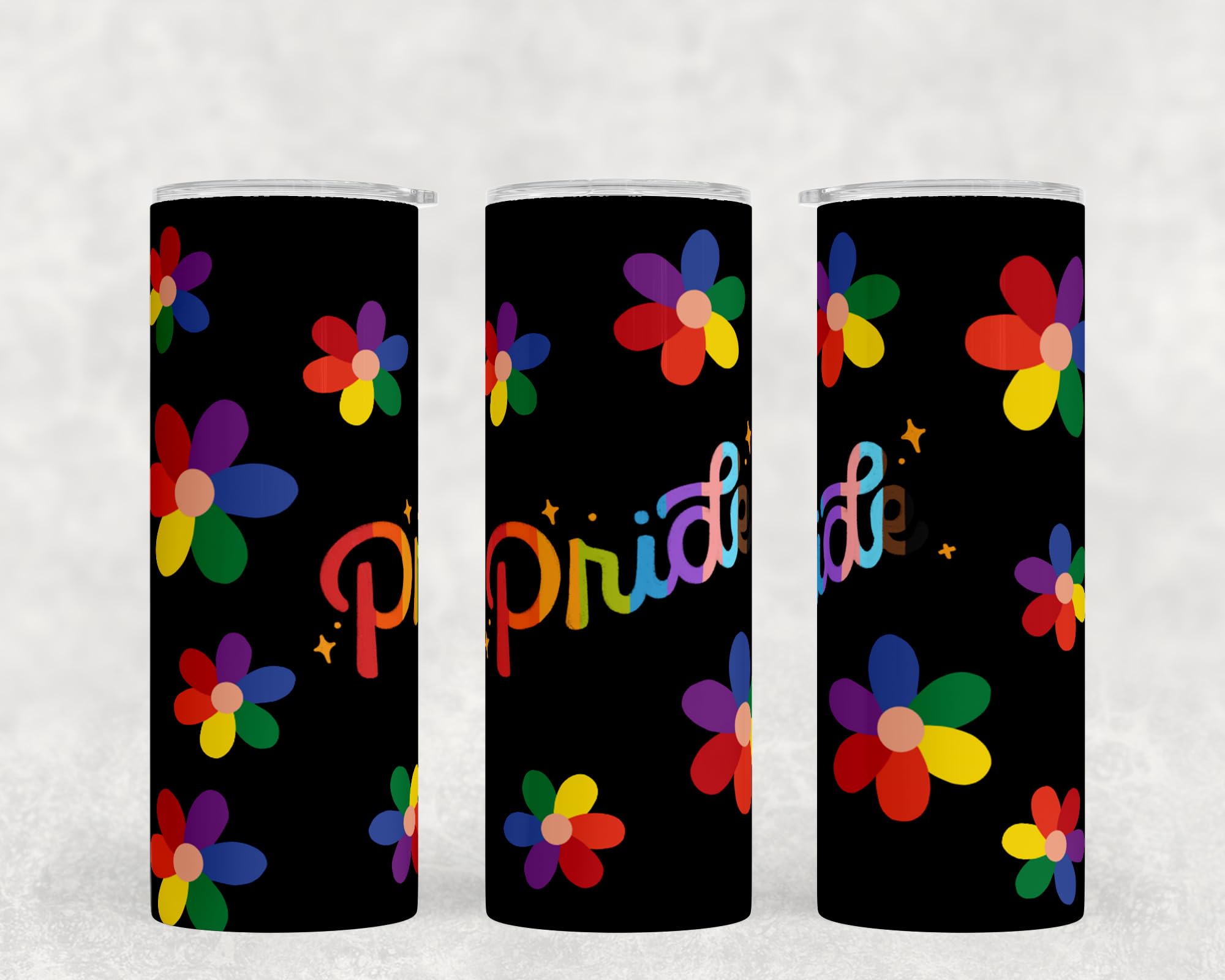 Pride 20oz Tumbler Sublimation Bundle - Ready to Press Blank Tumblers for DIY Crafts - Perfect for Pride Month, Gifts & Custom Drinkware