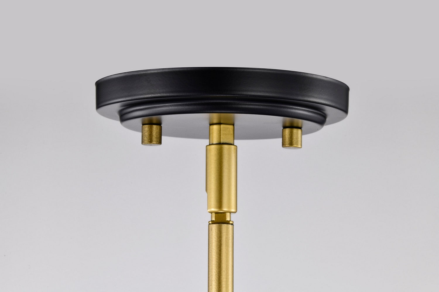 Admiral 10 Inch Modern Pendant Light Fixture - Matte Black & Natural Brass Finish - Perfect for Kitchen Island, Dining Room, or Entryway Lighting