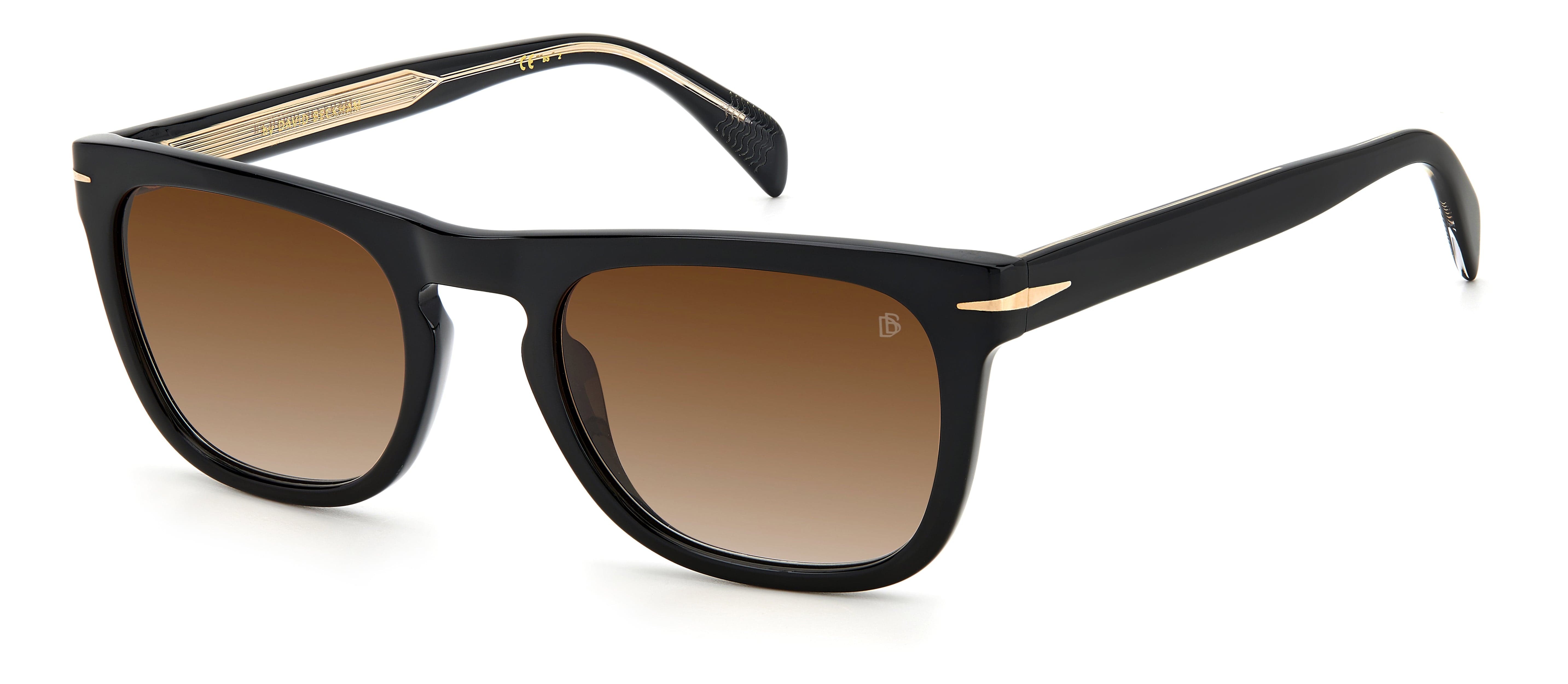 DAVID BECKHAM DB 7077/S 807 5322 Polarized Sunglasses for Men - UV Protection Aviator Style Shades - Perfect for Driving, Beach & Outdoor Activities