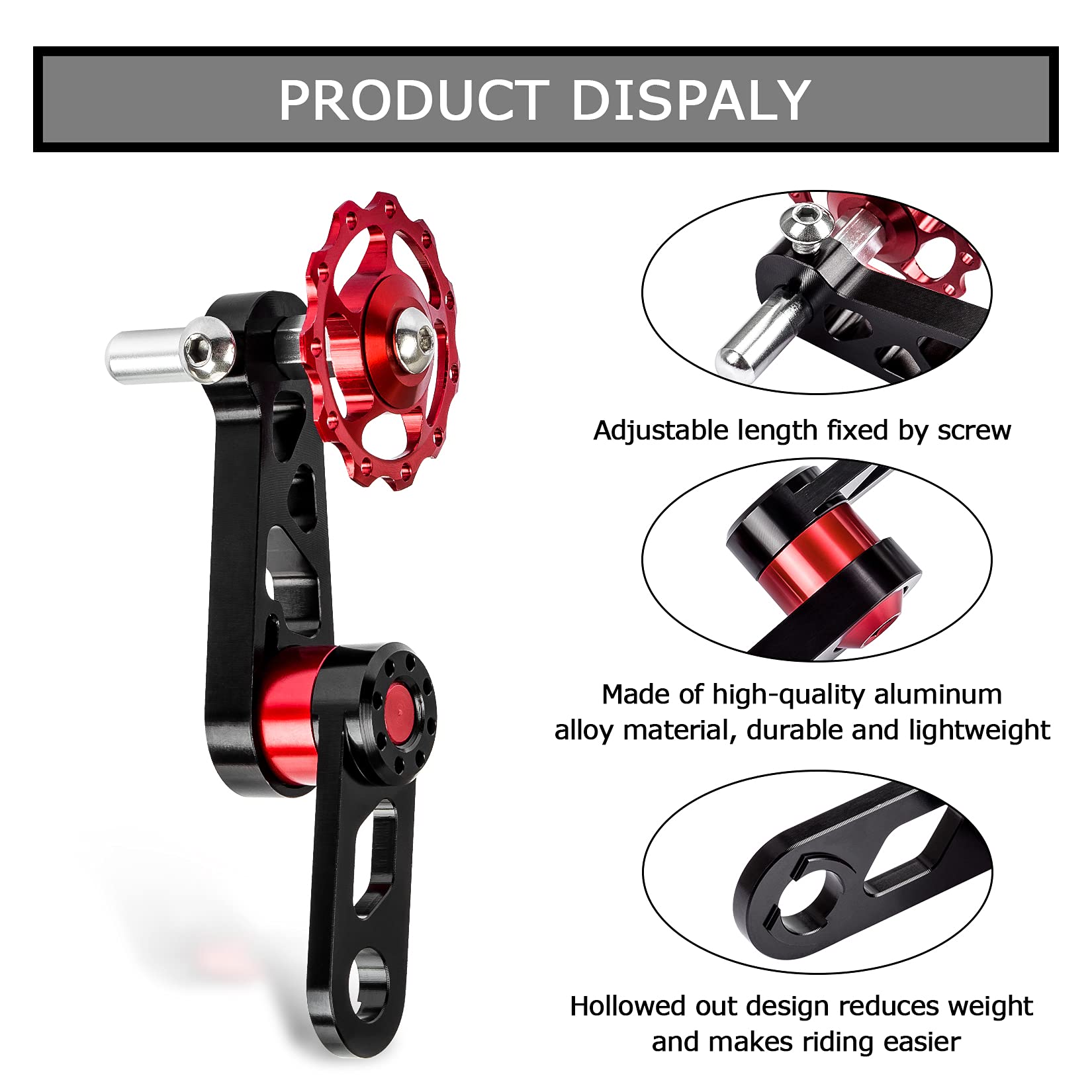 Psler Bike Chain Tensioner with Derailleur Hang - Universal Bike Chain Guide for Folding Bicycles - Durable Cycling Tool & Replacement Accessories - Perfect for Commuting, Mountain Biking & Urban Cycling
