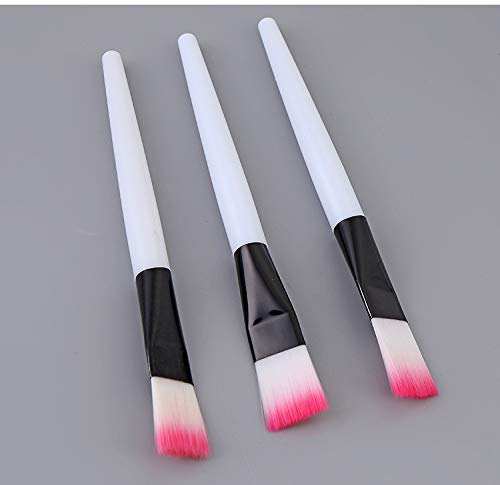 WOIWO 3-Piece Professional Mask Mud Mixing Brush Set - Skin Care & Beauty Foundation Brush for Facial Toning & Mud Mask Application - Perfect for Spa, Salon & At-Home Skincare Routine
