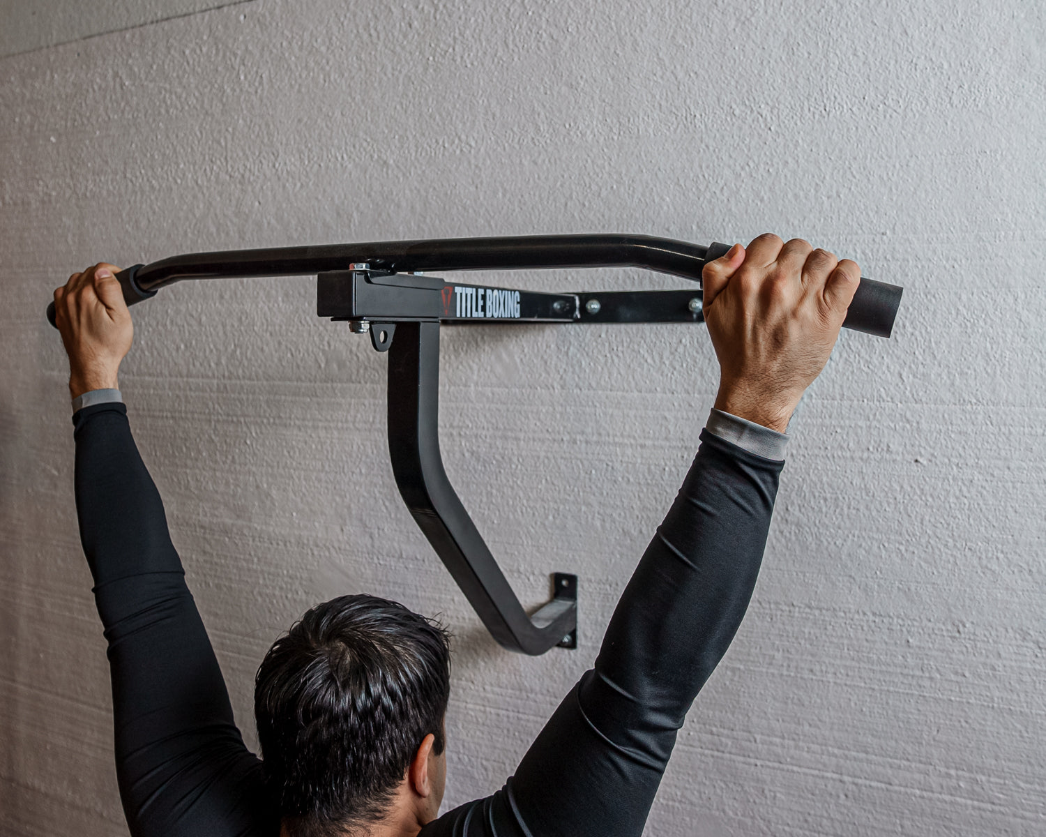 TITLE Boxing Wall Mount Pull Up Bar & Punching Bag Hanger - Heavy Duty Home Gym Equipment for Strength Training & Boxing Workouts