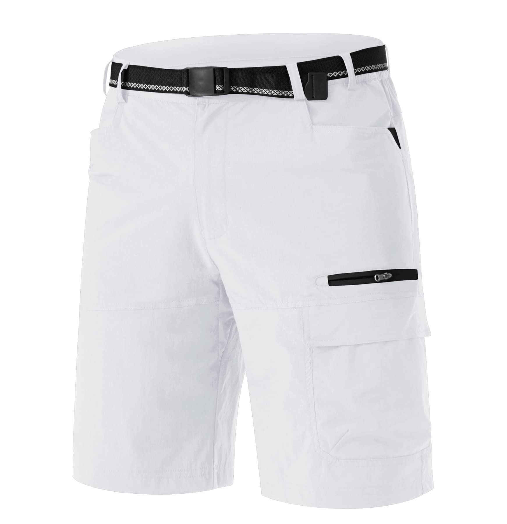 TACVASEN Men's Quick Dry Cargo Shorts - Lightweight Summer Outdoor Hiking & Work Shorts with Multiple Pockets (No Belt) - Perfect for Camping, Travel & Casual Wear