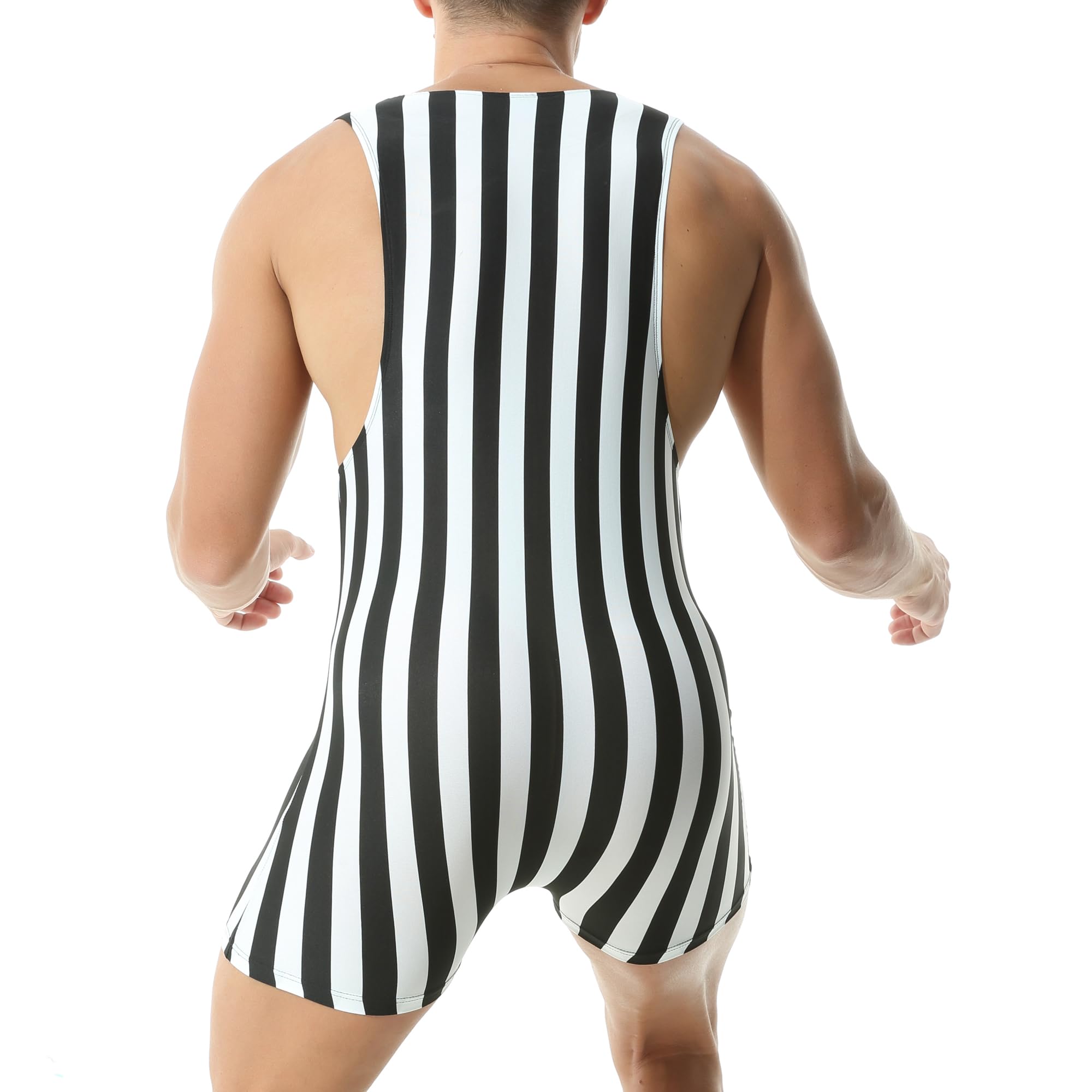 QiaTi Men's Breathable Athletic Supporters - Wrestling Boxer Briefs, One-Piece Bodywear, Underwear Singlet for Sports & Workouts - Ideal for Wrestling, Gym, MMA & Active Wear