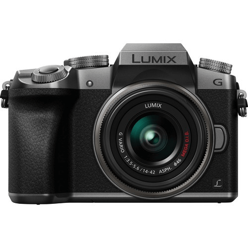 Panasonic Lumix DMC-G7 Mirrorless Digital Camera with 14-42mm Lens - 16MP Micro Four Thirds System, 4K Video, WiFi, Silver - Perfect for Vlogging, Travel Photography & Content Creation