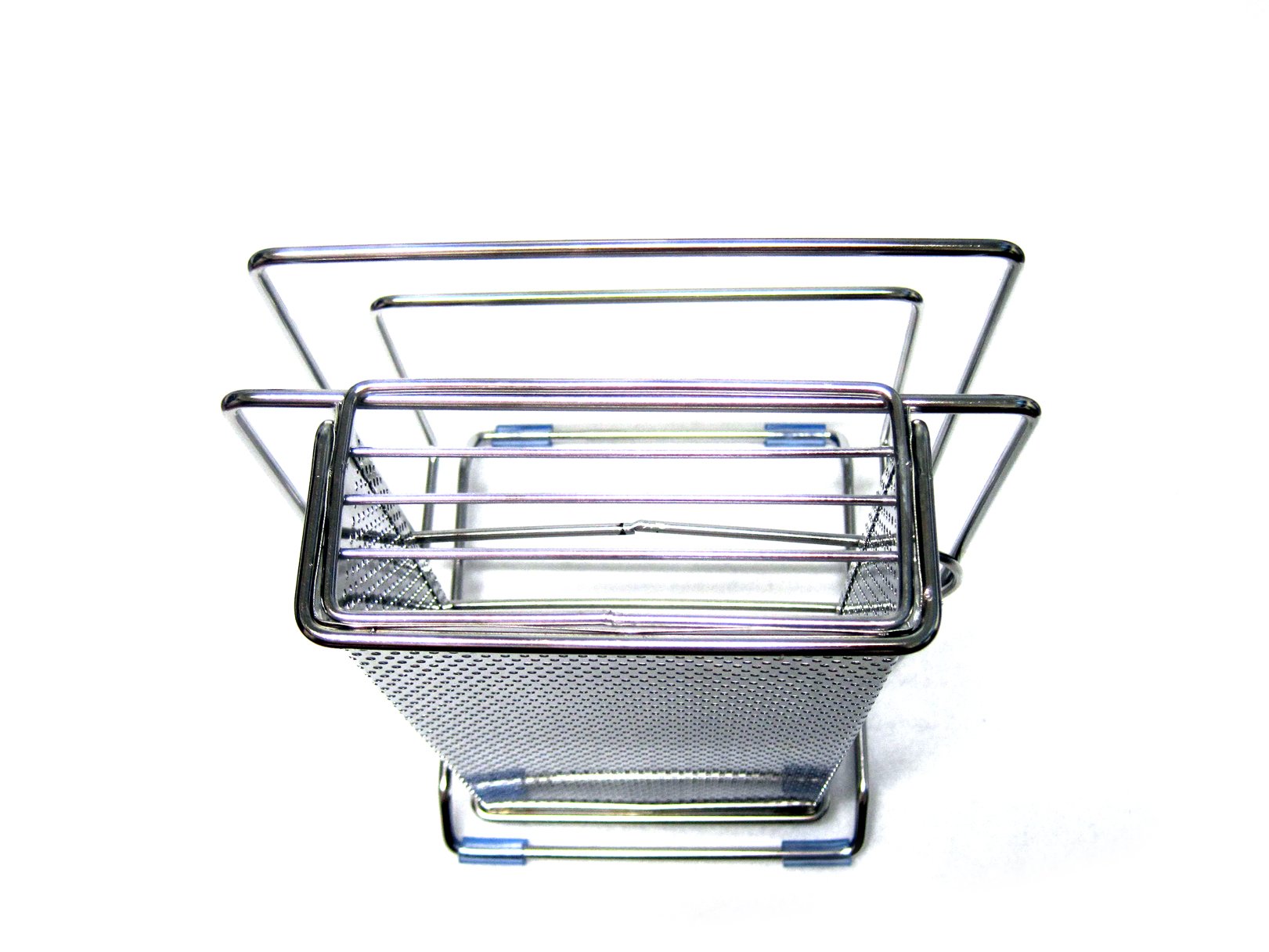 Premium Stainless Steel Knife Block & Cutting Board Holder - Kitchen Storage Organizer with Non-Slip Base (Silver) - Perfect for Countertop Organization in Modern Kitchens