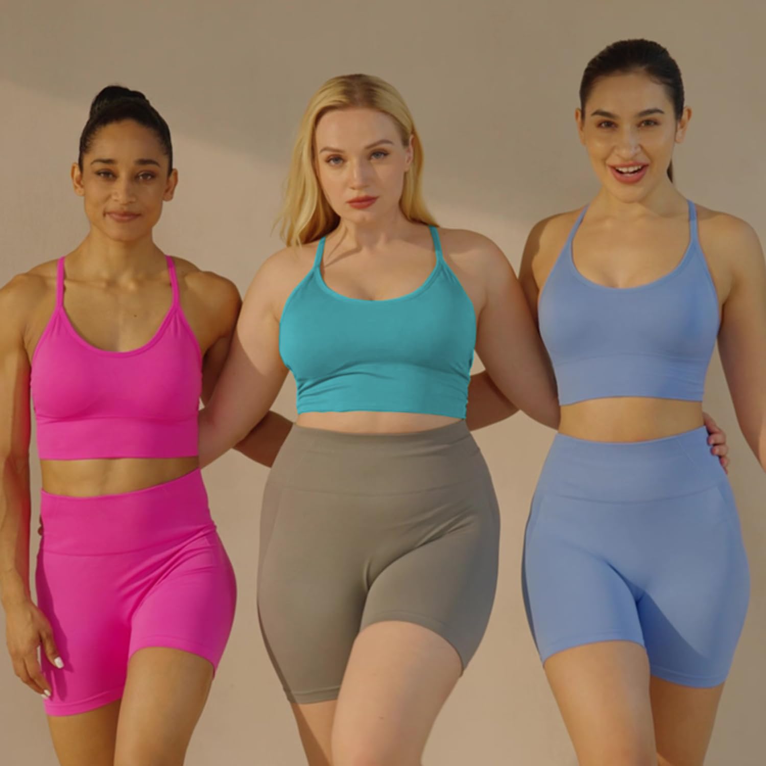 Evercute Padded Racerback Sports Bra for Yoga & Workout - Fitness Low Impact Support