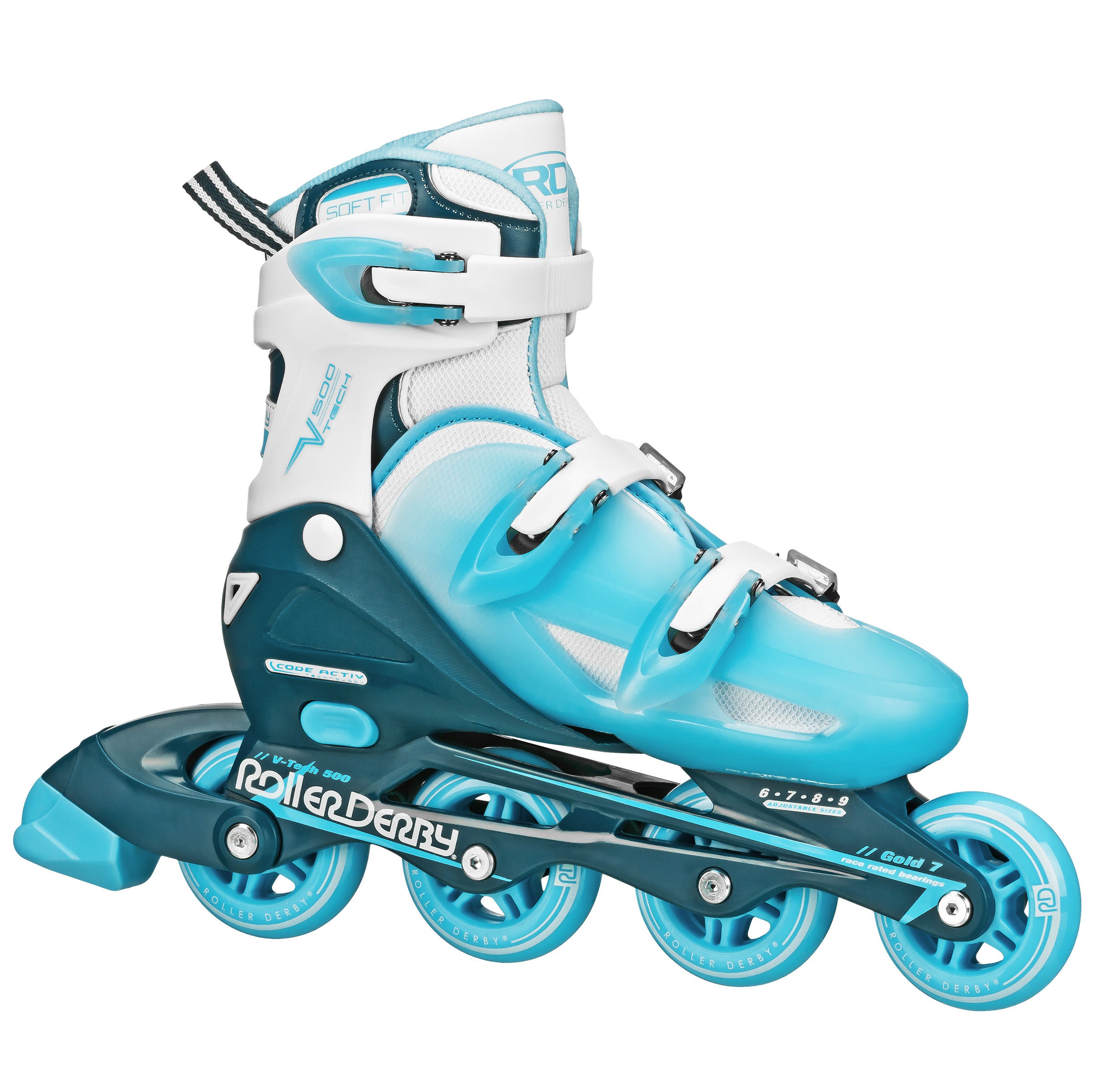V Tech 500 Adjustable Women's Inline Skates - Perfect for Fitness, Outdoor Roller Skating & Recreational Sports