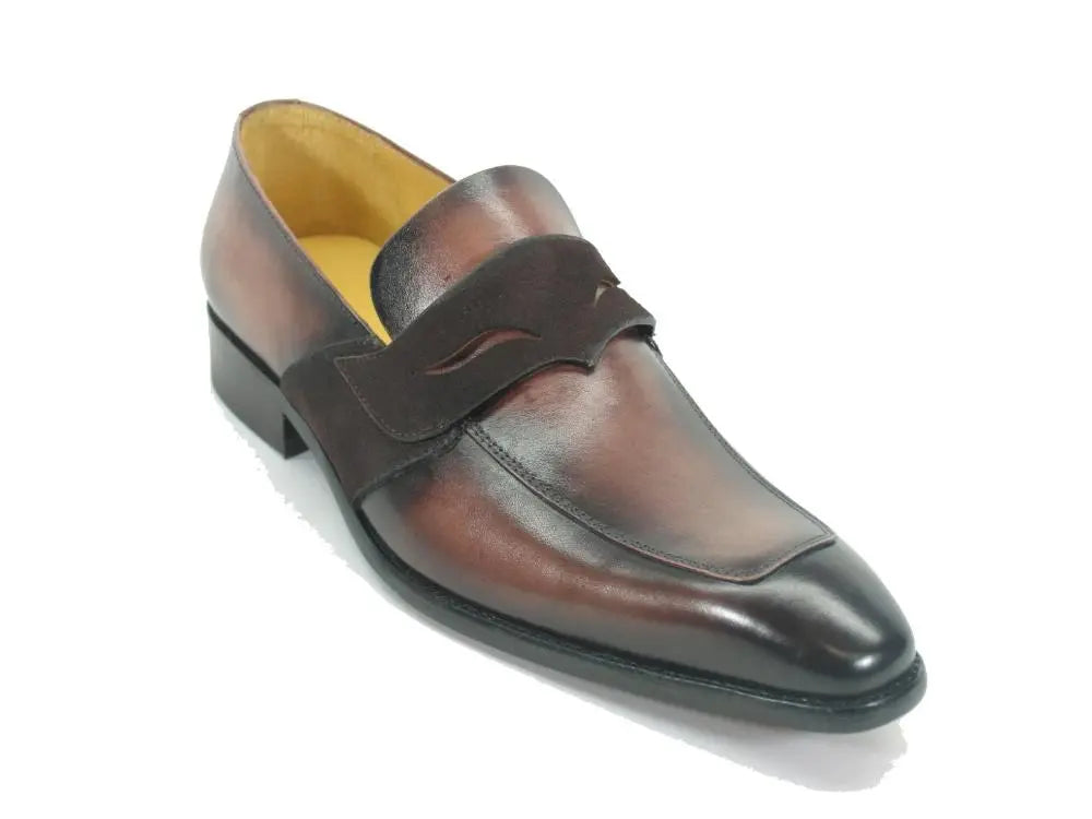 Stylish Mixed Media Modern Penny Loafers for Men & Women - Comfortable Slip-On Dress Shoes for Office, Casual & Formal Wear