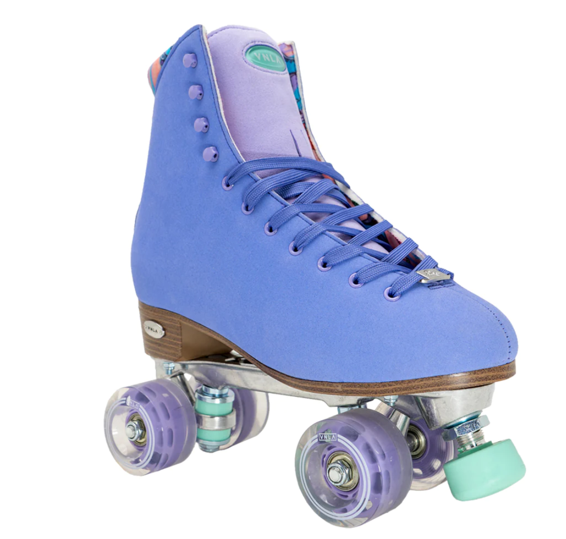 Vnla Parfait Outdoor Roller Skates for Women & Men - Comfortable Quad Skates with Light-Up Wheels for Street, Park & Trail Skating