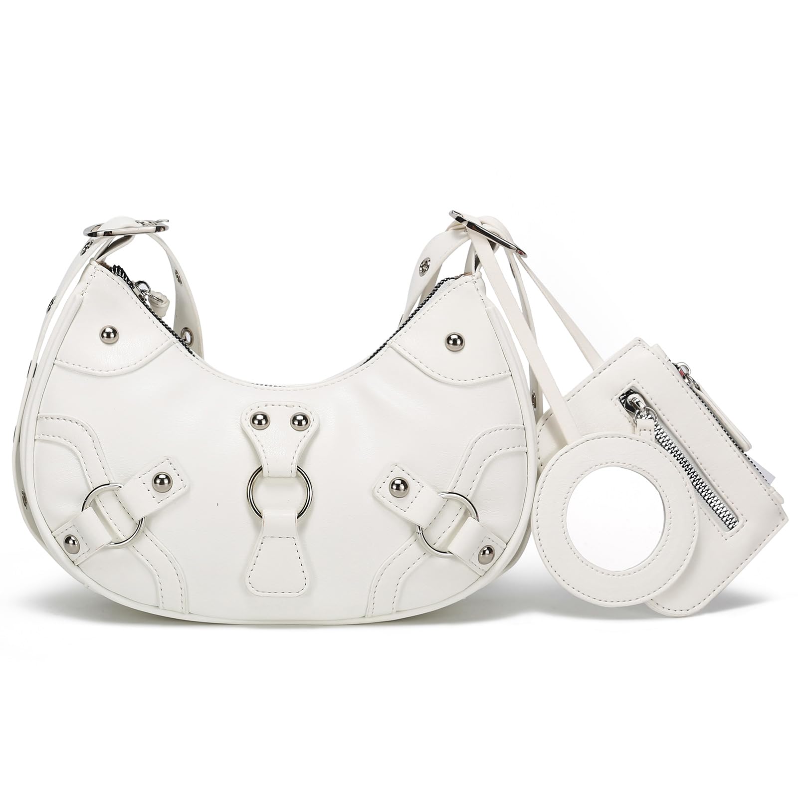 CATMICOO Y2K Shoulder Bag - Cute 90s Punk Underarm Purse for Women | Vintage Aesthetic Crossbody Bag | Perfect for Concerts, Raves & Streetwear Fashion