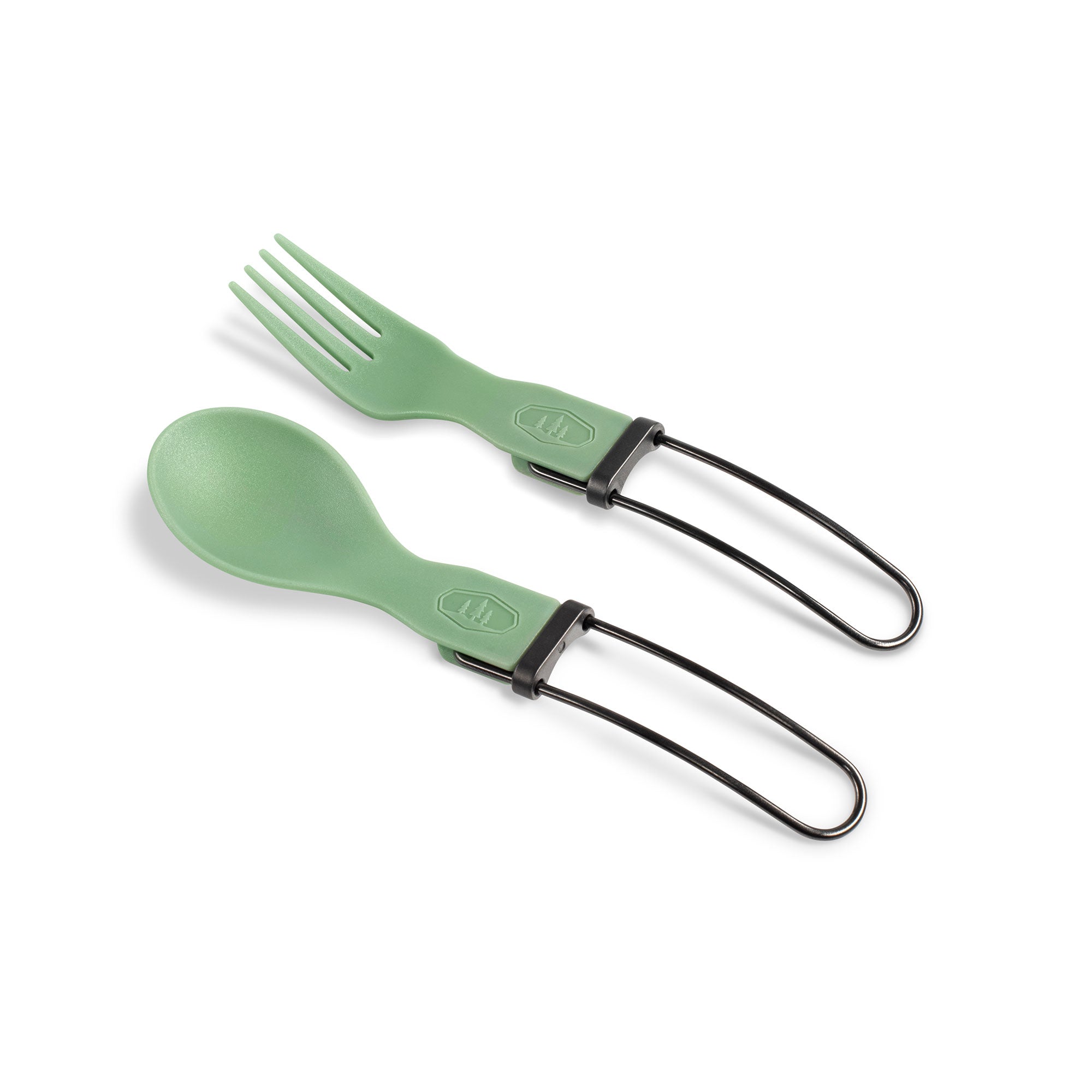 Tekk Folding Cutlery Set - Compact Travel Utensils with Knife Fork Spoon | Perfect for Camping Hiking Backpacking & Outdoor Adventures