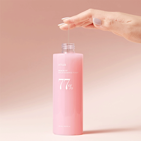 Anua Peach 77 Niacin Essence Toner 250ml - Brightening & Hydrating Facial Toner for Glowing Skin | Perfect for Daily Skincare Routine & Acne-Prone Skin