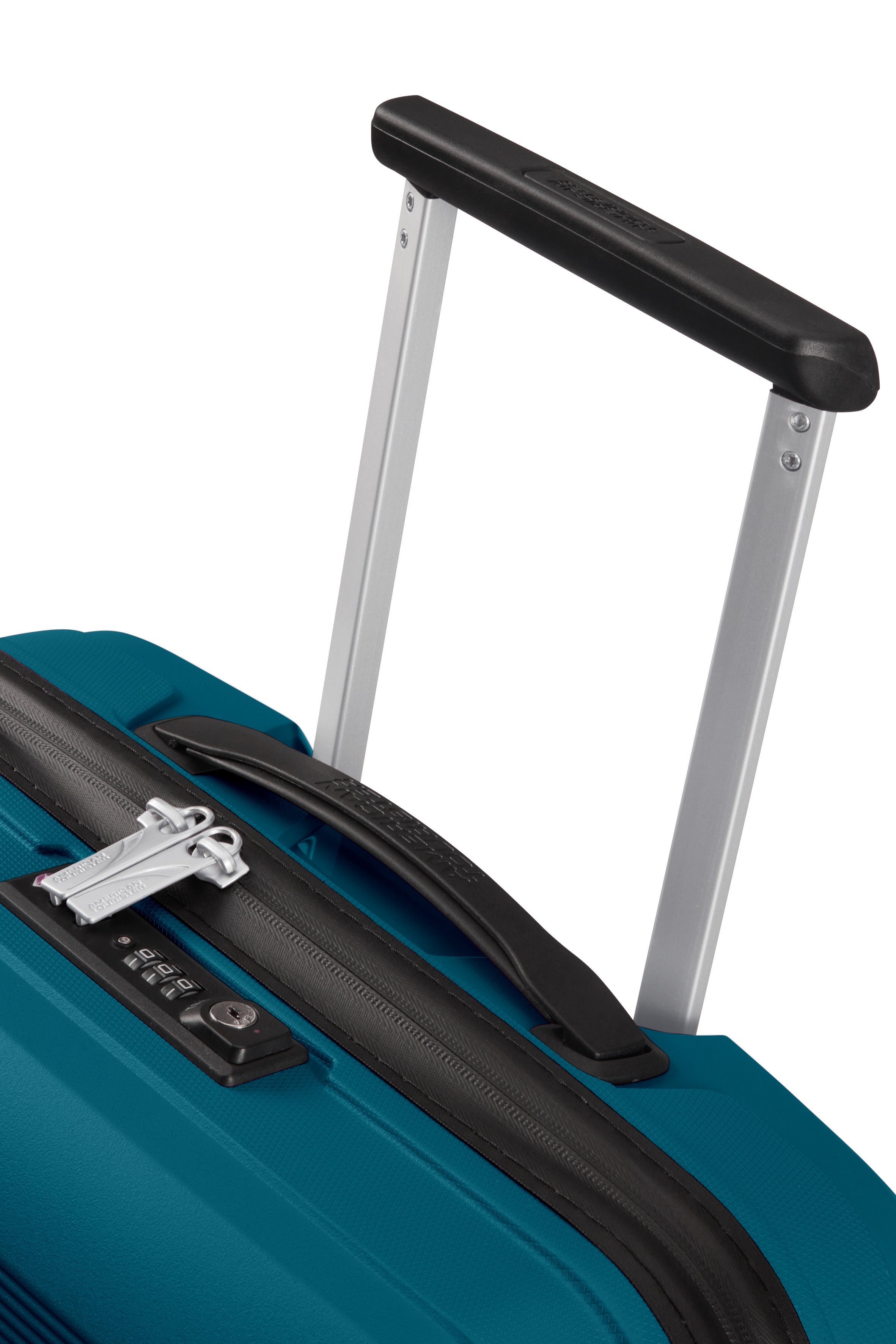 American Tourister Airconic 55cm Small Carry-On Suitcase - Lightweight Spinner Luggage with 4 Wheels, Deep Ocean Blue | Perfect for Weekend Trips & Air Travel