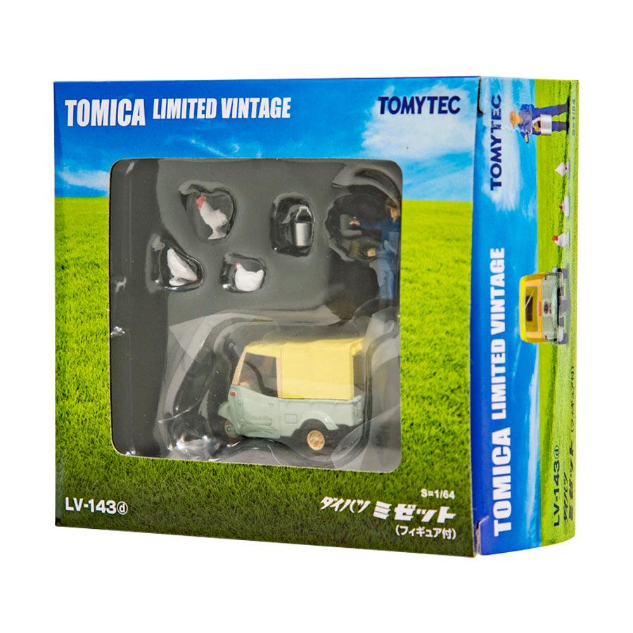TOMYTEC Tomytec LV 143D DAIHATSU Midget YL GN/BG 1/150 Scale Diecast Model Car - Perfect for Collectors, Hobbyists & Japanese Car Enthusiasts - Display Case & Diorama Scenes