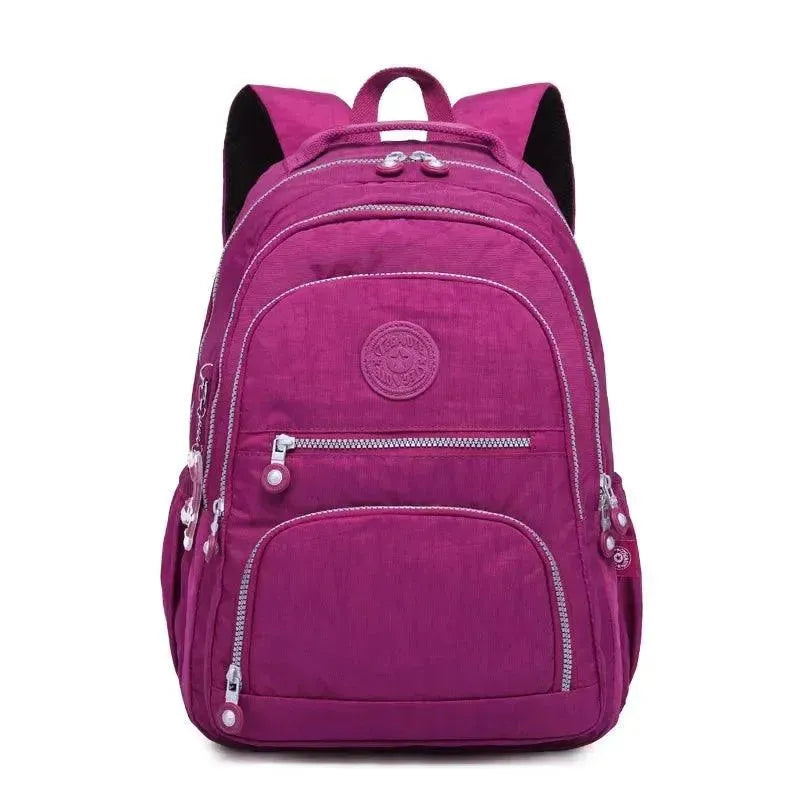 Stylish Nylon Backpack for Teens - Durable School Backpack with Multiple Pockets | Perfect for High School, College, Travel & Daily Use
