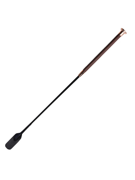 Woof Wear Diamond Riding Whip - Equestrian Training Whip for Horseback Riding, Dressage & Show Jumping - Premium Leather Grip with Diamond Accents - Perfect for Training, Competitions & Outdoor Riding