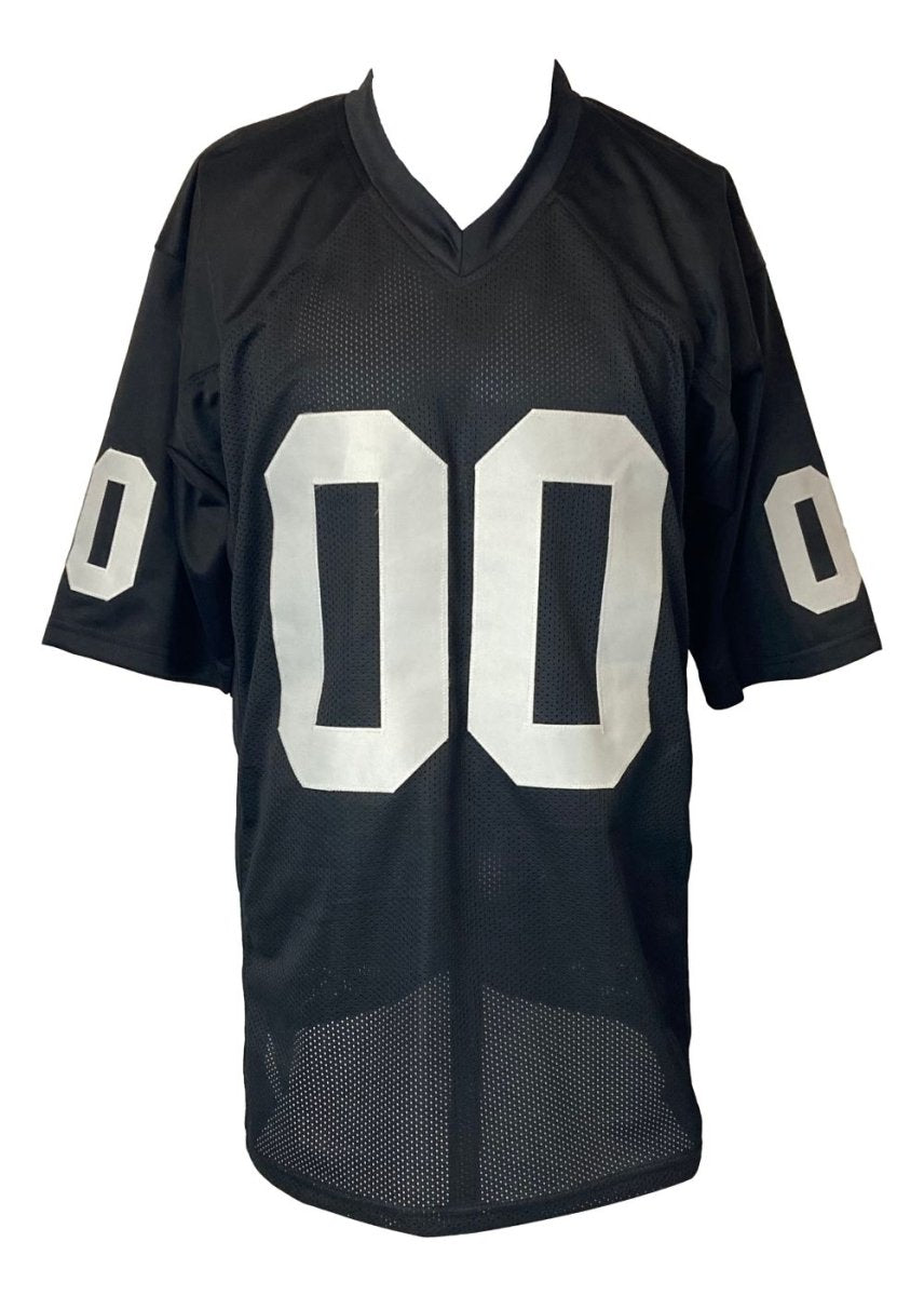 Jim Otto Oakland Raiders Signed Black Football Jersey - HOF 1980 Inscribed BAS - Authentic Collectible for Sports Memorabilia Fans, Man Cave Decor, and NFL Gift Ideas
