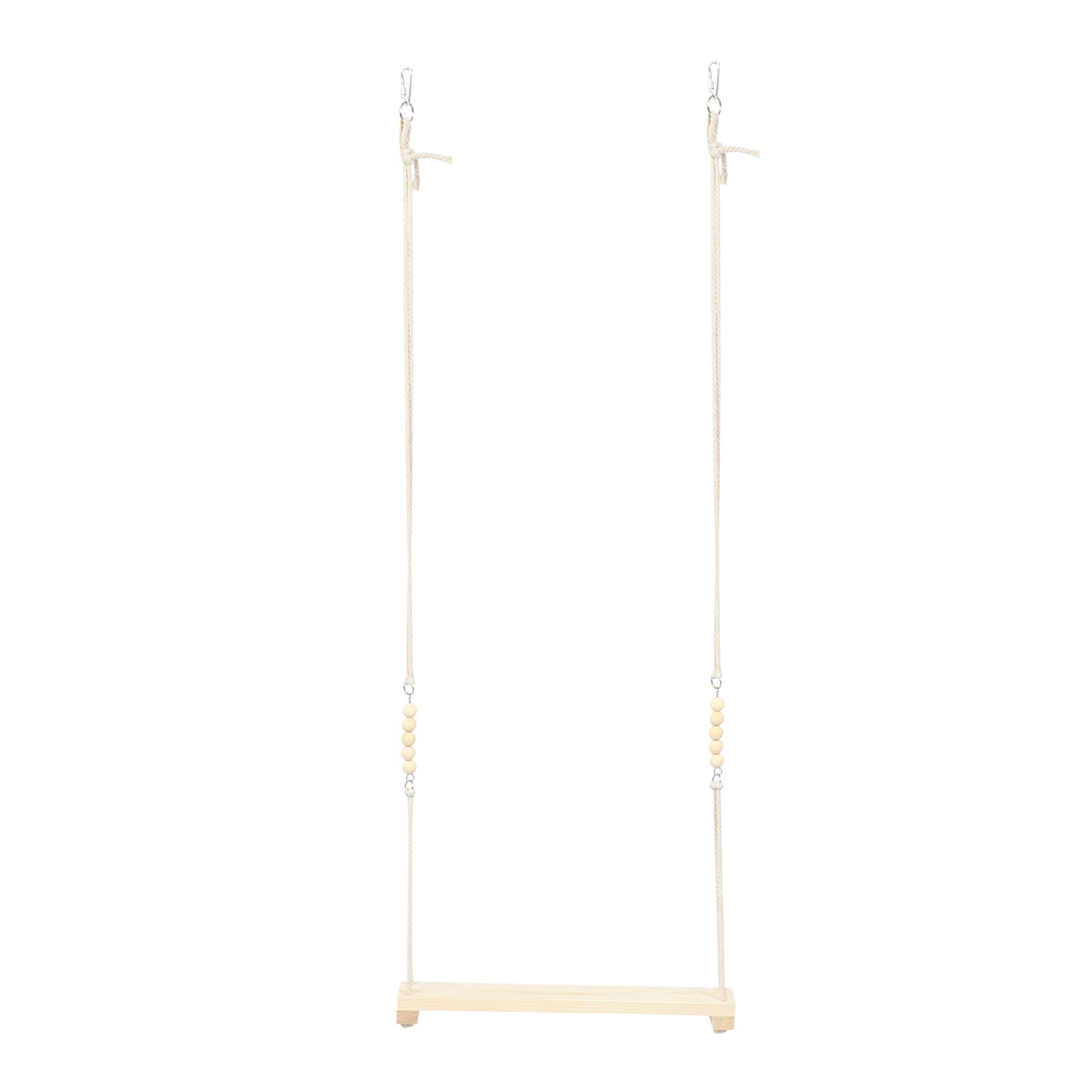 Premium Large Wooden Parrot Perch Swing - Chicken Ladder Stand Toy for Cockatiels, Macaws & Pet Birds | Durable Bird Cage Accessory for Climbing & Play