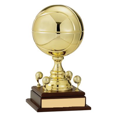 17 Inch Gold Metal Basketball Trophy - Custom Awards & Gifts for Champions, Teams & Sports Events - Perfect for Tournaments, School Competitions & Recognition Ceremonies