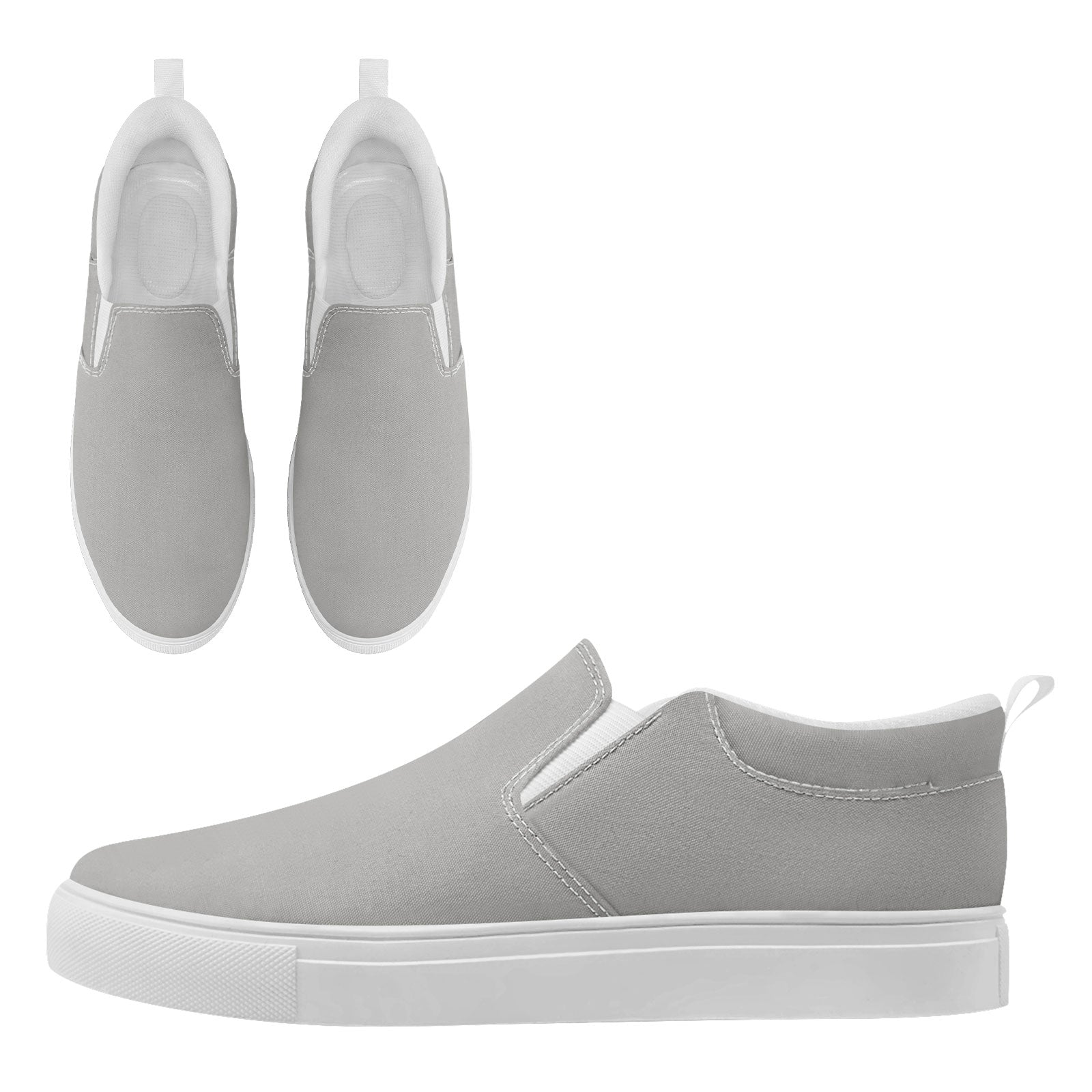 Custom Personalized Slip-On Canvas Sneakers for Men & Women - Handmade Breathable Comfortable Shoes (Style FN071 E028030) - Perfect for Casual Wear, Street Fashion & Everyday Comfort