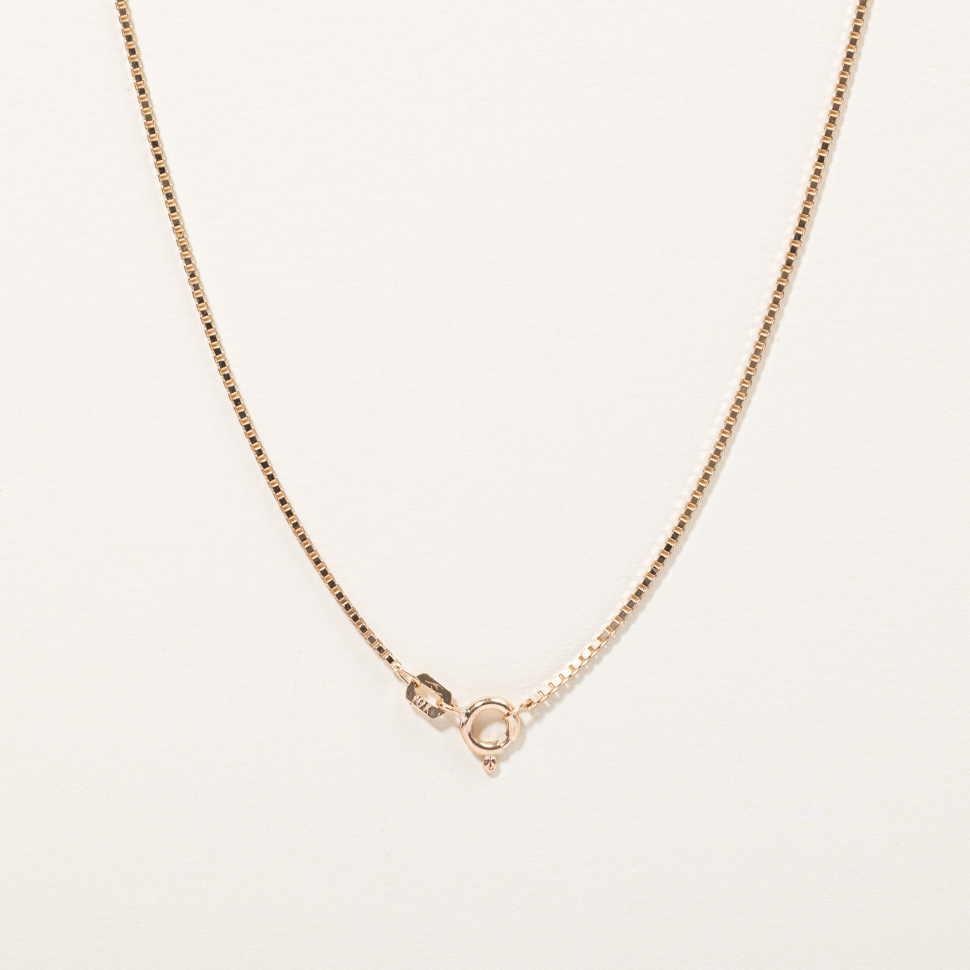 10K Yellow Gold Box Link Chain Necklace 16 Inch - Elegant & Durable Jewelry for Women, Perfect for Everyday Wear, Parties & Gifts