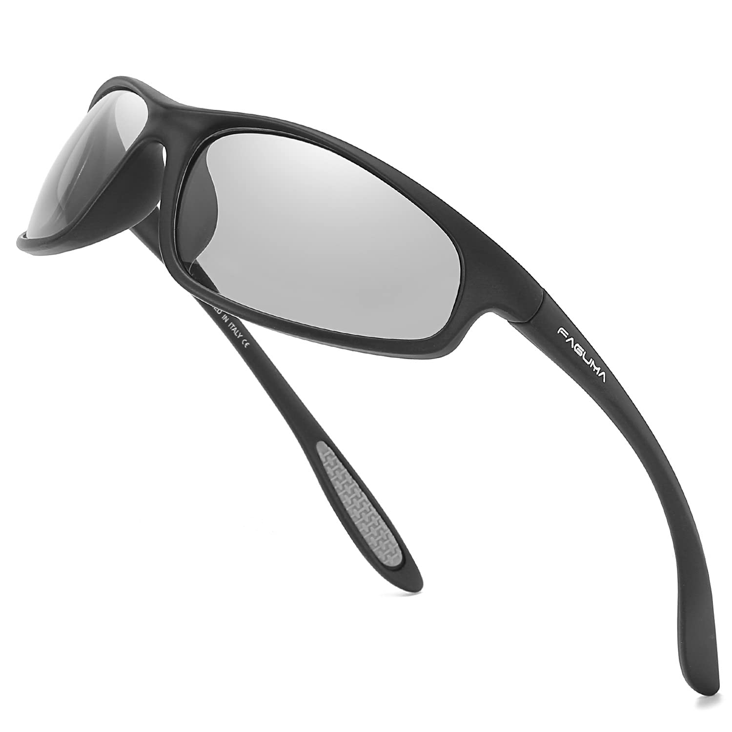 FAGUMA Polarized Sports Sunglasses for Men - UV400 Protection, Anti-Glare for Cycling, Driving & Fishing - Lightweight & Durable for Outdoor Activities