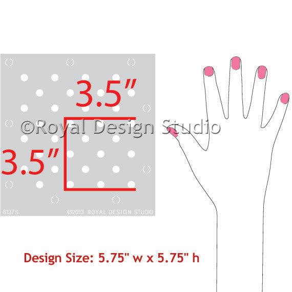 Polka Dot Party Furniture Stencil - DIY Home Decor & Craft Painting Template for Tables, Chairs & Wooden Surfaces | Perfect for Birthday, Wedding & Baby Shower Decorations