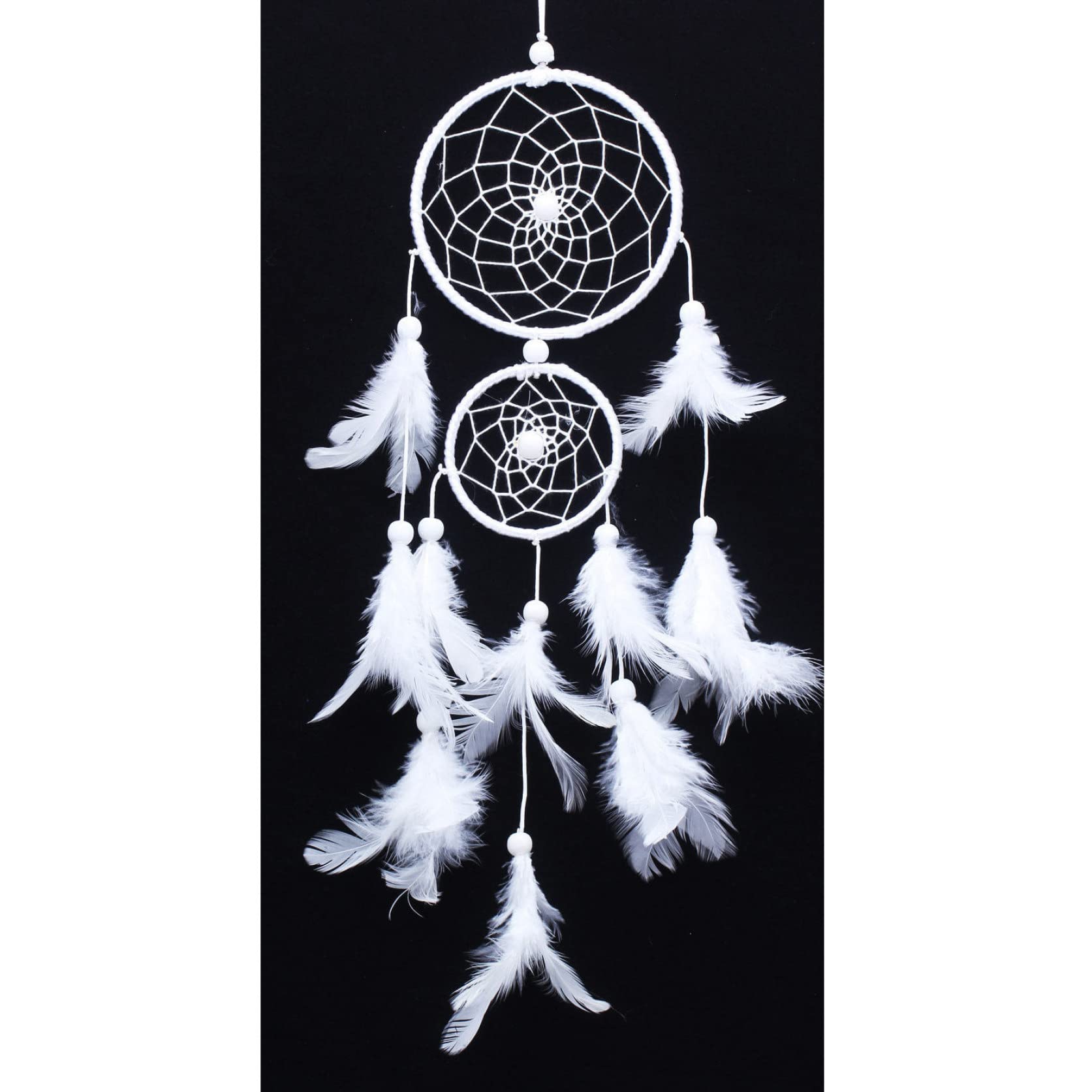 Handmade Heart-Shaped Dream Catcher Wall Hanging Decor - Boho Feather Pendant for Bedroom, Nursery, Living Room, Balcony & Patio - 2PCS Set - Perfect for Home, Wedding & Gift Giving