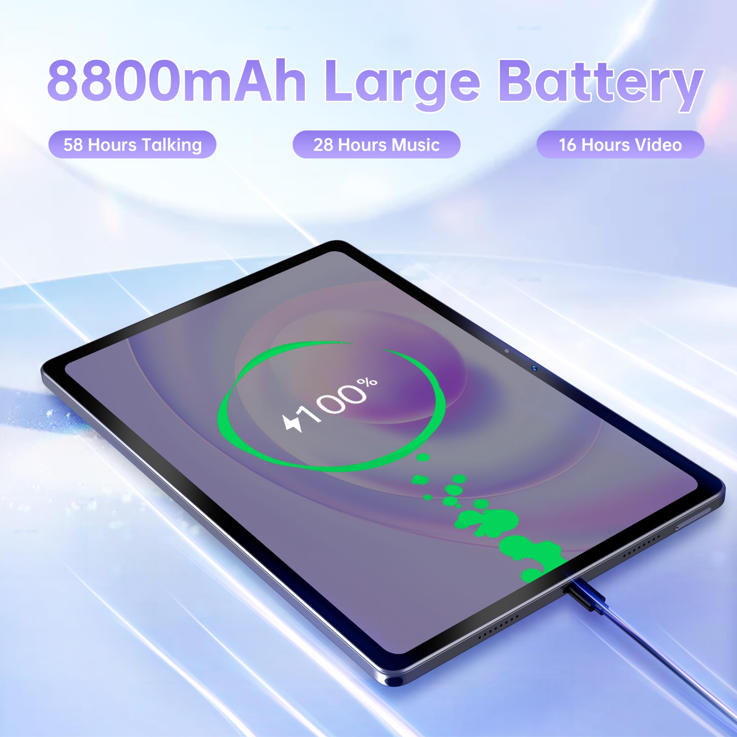 OUKITEL OT8 11 Inch Android Tablet - 30GB RAM 256GB ROM, Octa-Core Gaming Tablet with Stylus, 8800mAh Battery, 2K HD Display, 13MP+8MP Dual Camera, 4 Speakers | Android 13 | TÜV Certified | GPS | OTG | Expandable to 1TB - Perfect for Work, Gaming & Entertainment (Green)