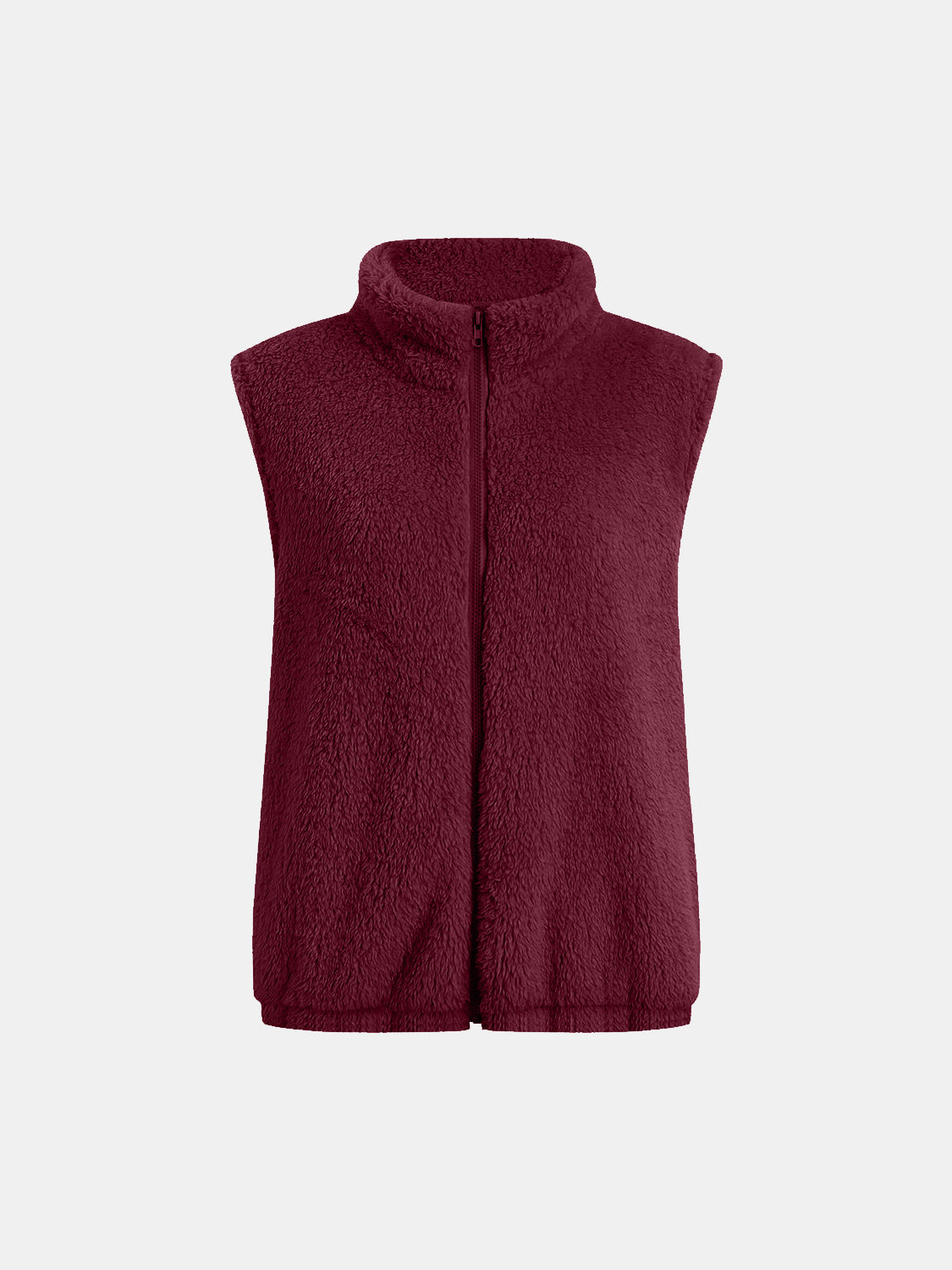 Full Size Fuzzy Zip Up Vest Coat with Pockets - Warm Winter Outerwear for Men & Women - Perfect for Outdoor Activities, Hiking, and Casual Wear