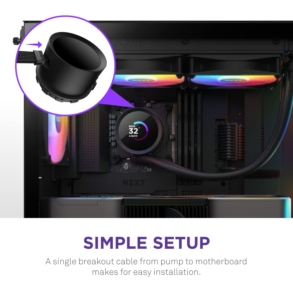 NZXT Kraken 360 RGB AIO Liquid CPU Cooler - 360mm Radiator with 1.54