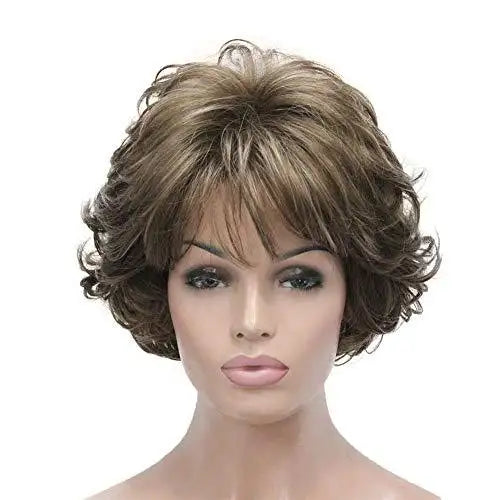 Short Layered Pre-Styled Synthetic Wig for Women - Heat Resistant & Natural Look - Perfect for Cosplay, Daily Wear & Special Occasions