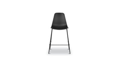 Isla Counter Height Stool - Adjustable Bar Stool with Backrest, Modern Kitchen Island Stool for Dining & Breakfast Nook, Perfect for Home, Cafe & Restaurant Use