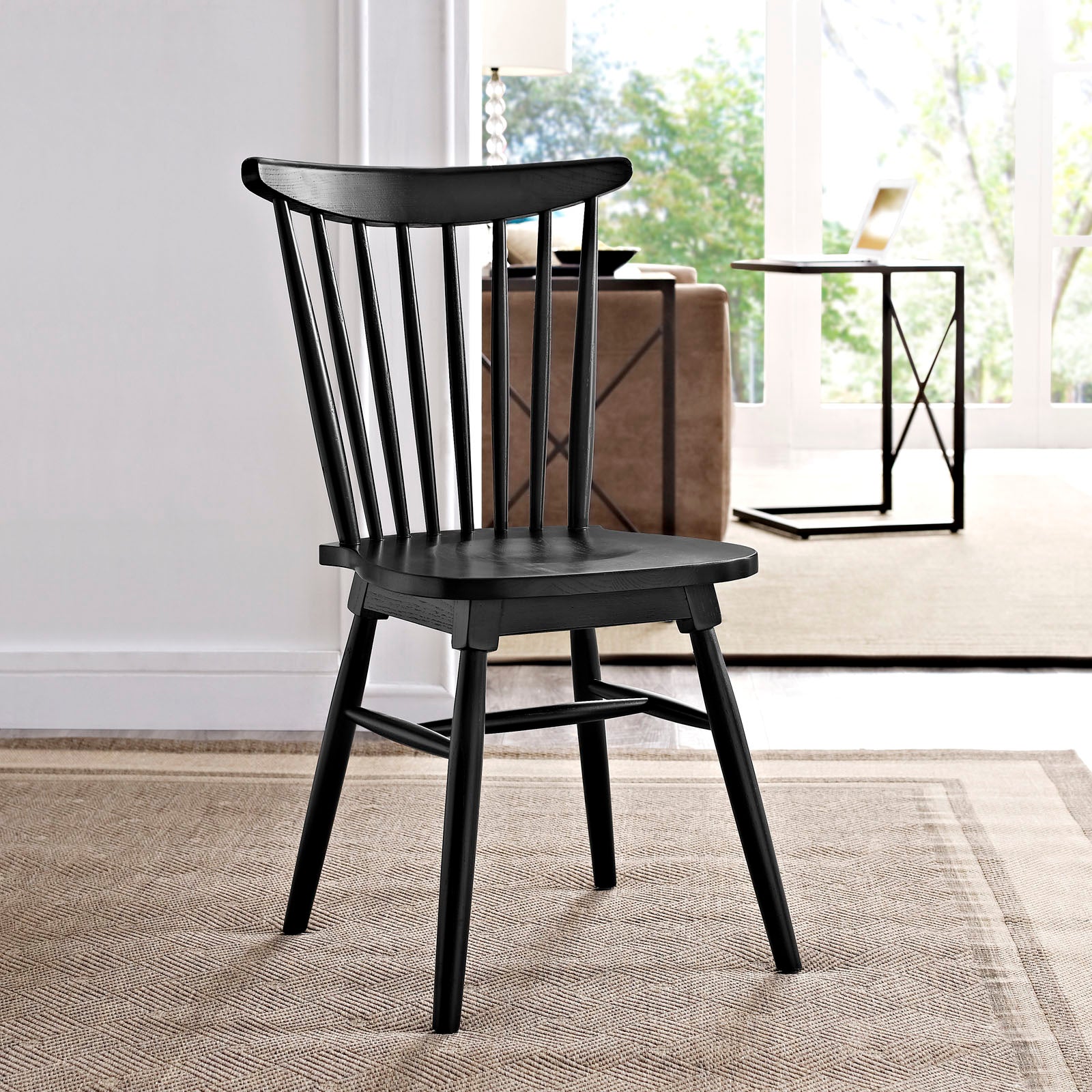 Amble Dining Side Chair - Modern Wooden Kitchen Chair with Upholstered Seat - Perfect for Dining Room, Kitchen, and Breakfast Nook
