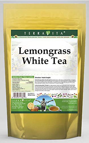 Organic Lemongrass White Tea Bags (25 Count, 2 Pack) - Premium Herbal Tea for Relaxation & Digestion - Perfect for Morning Boost or Evening Relaxation