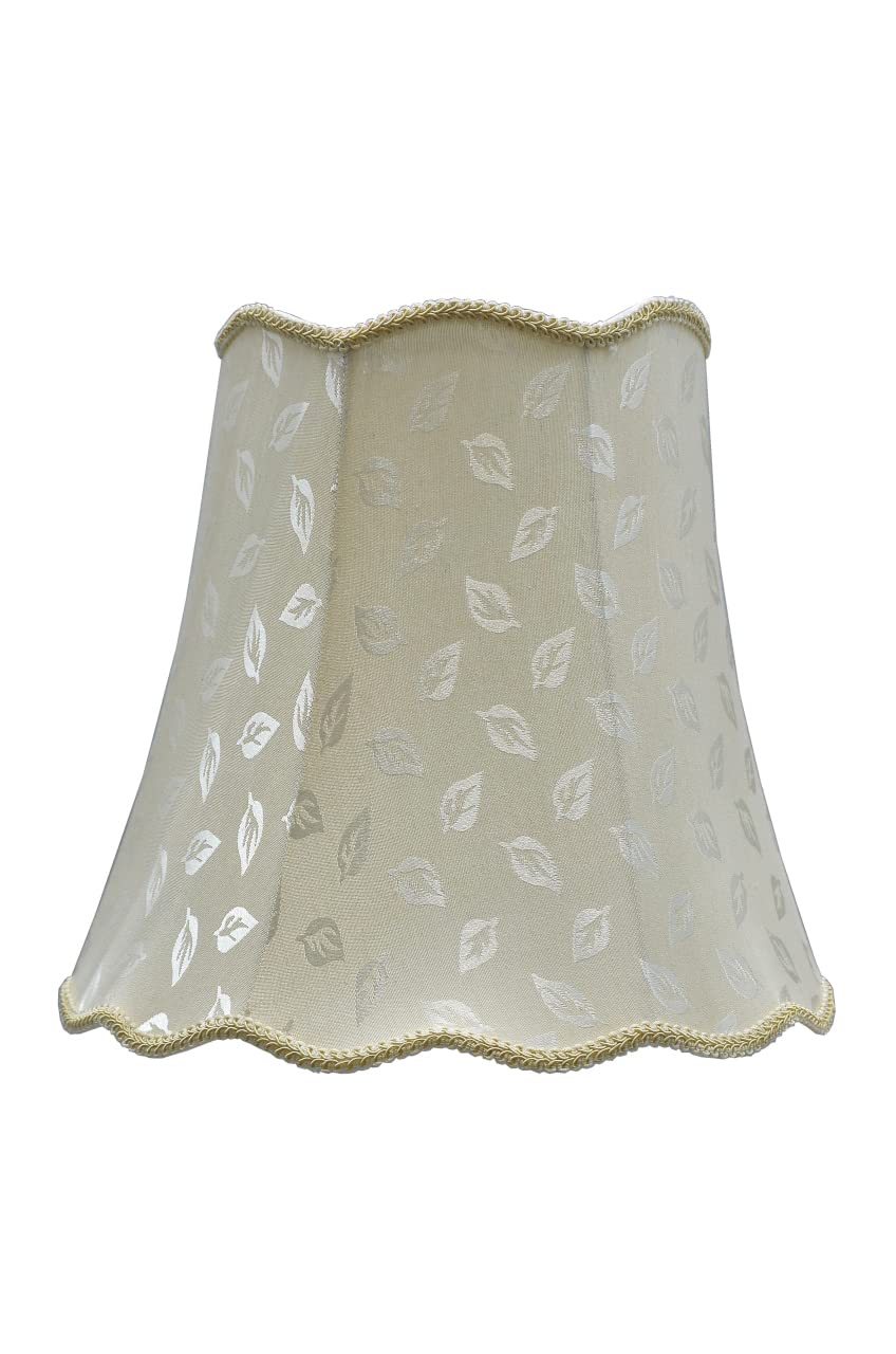Aspen Creative 34003A Transitional Scallop Bell Spider Lamp Shade - 16