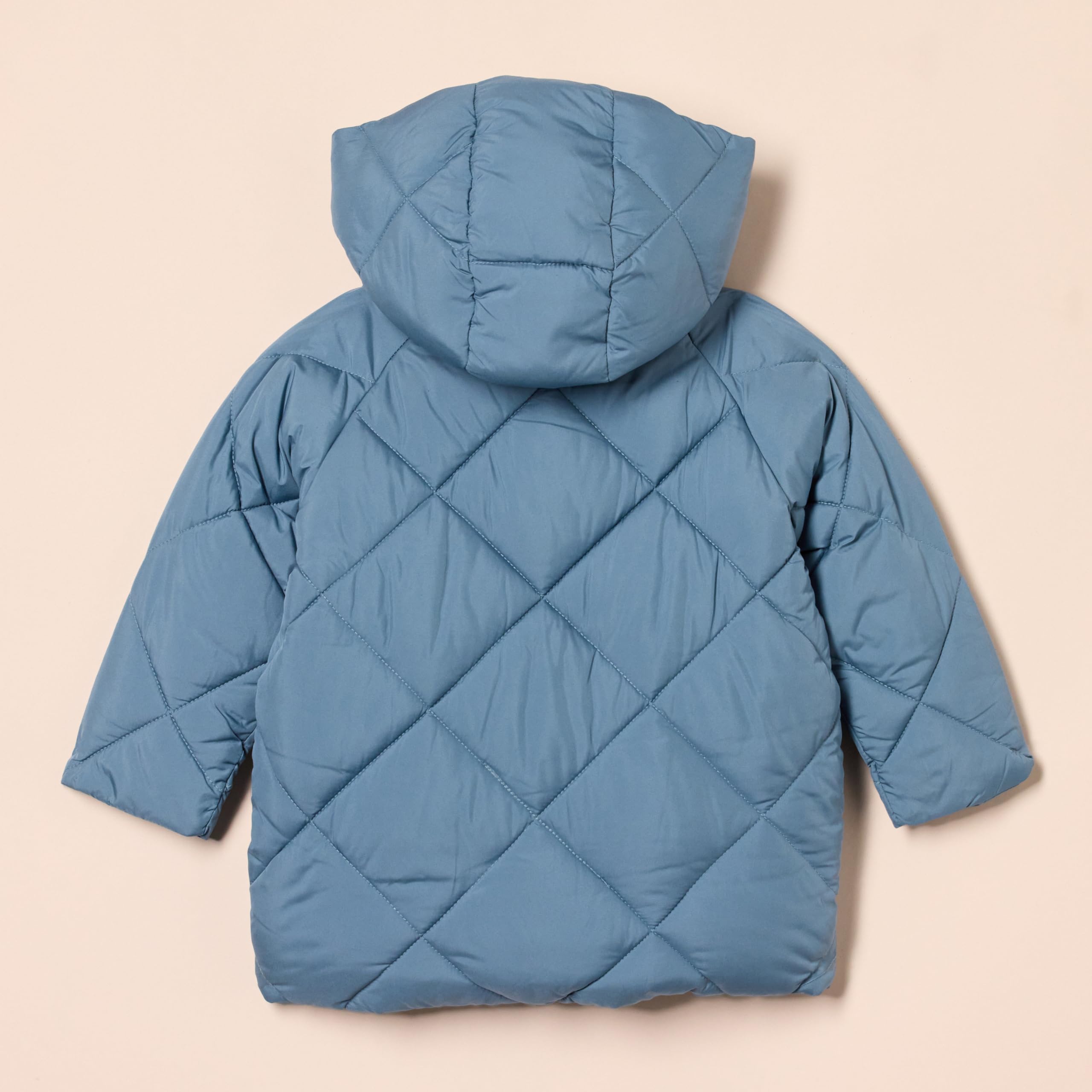 Amazon Essentials Girls' & Toddlers' Long Quilted Puffer Coat - Winter Warm Waterproof Jacket for Kids Outdoor Play, Snow Day & Cold Weather