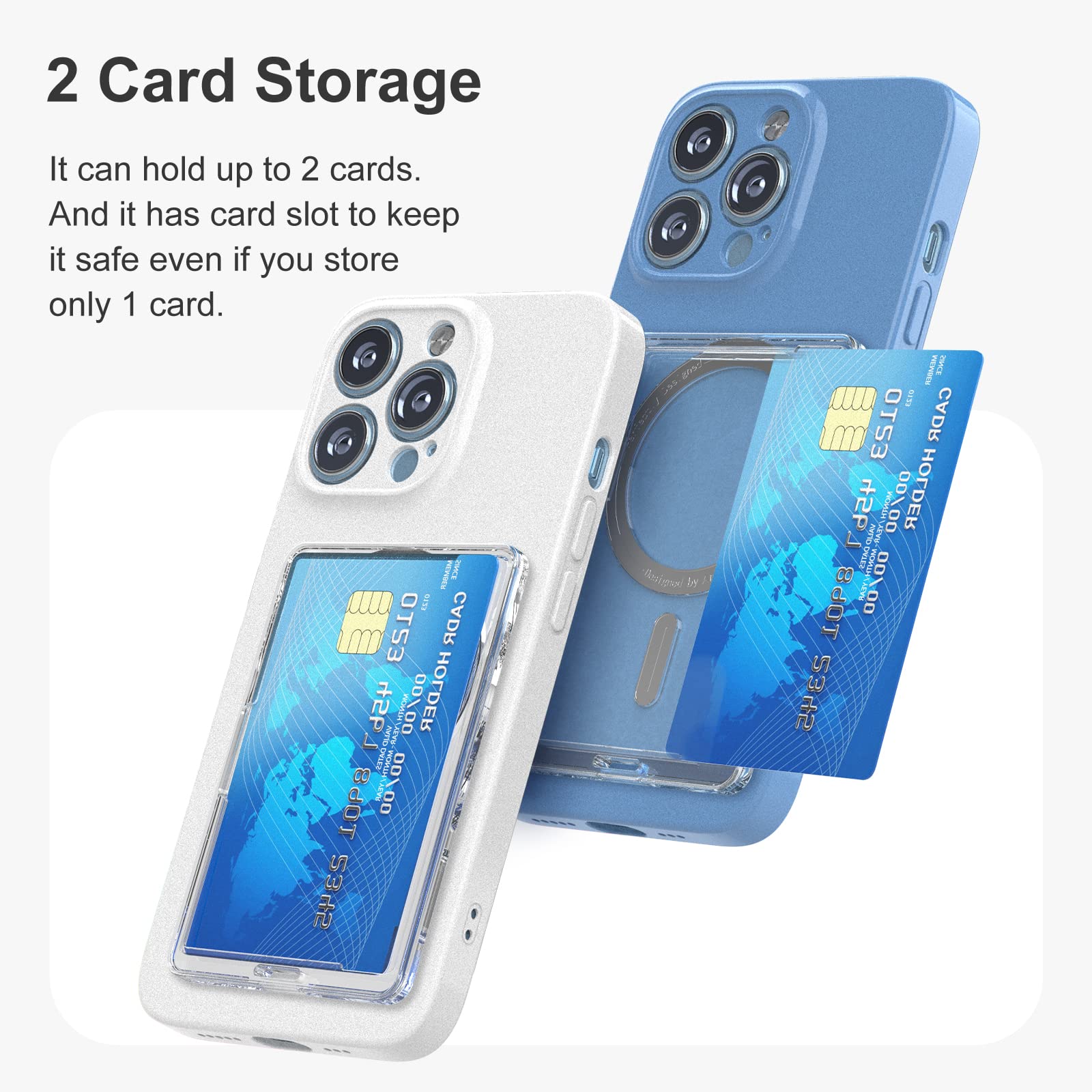 Magnetic Slim Wallet for iPhone 16 Pro Max/16 Pro/15 Pro Max/14 Pro Max/14 Plus/14 Pro/14/13 Pro Max/13 Pro/13/12 Pro Max/12 Pro | AUROX Magsafe Phone Wallet | Minimalist Design for Everyday Carry & Secure Card Storage