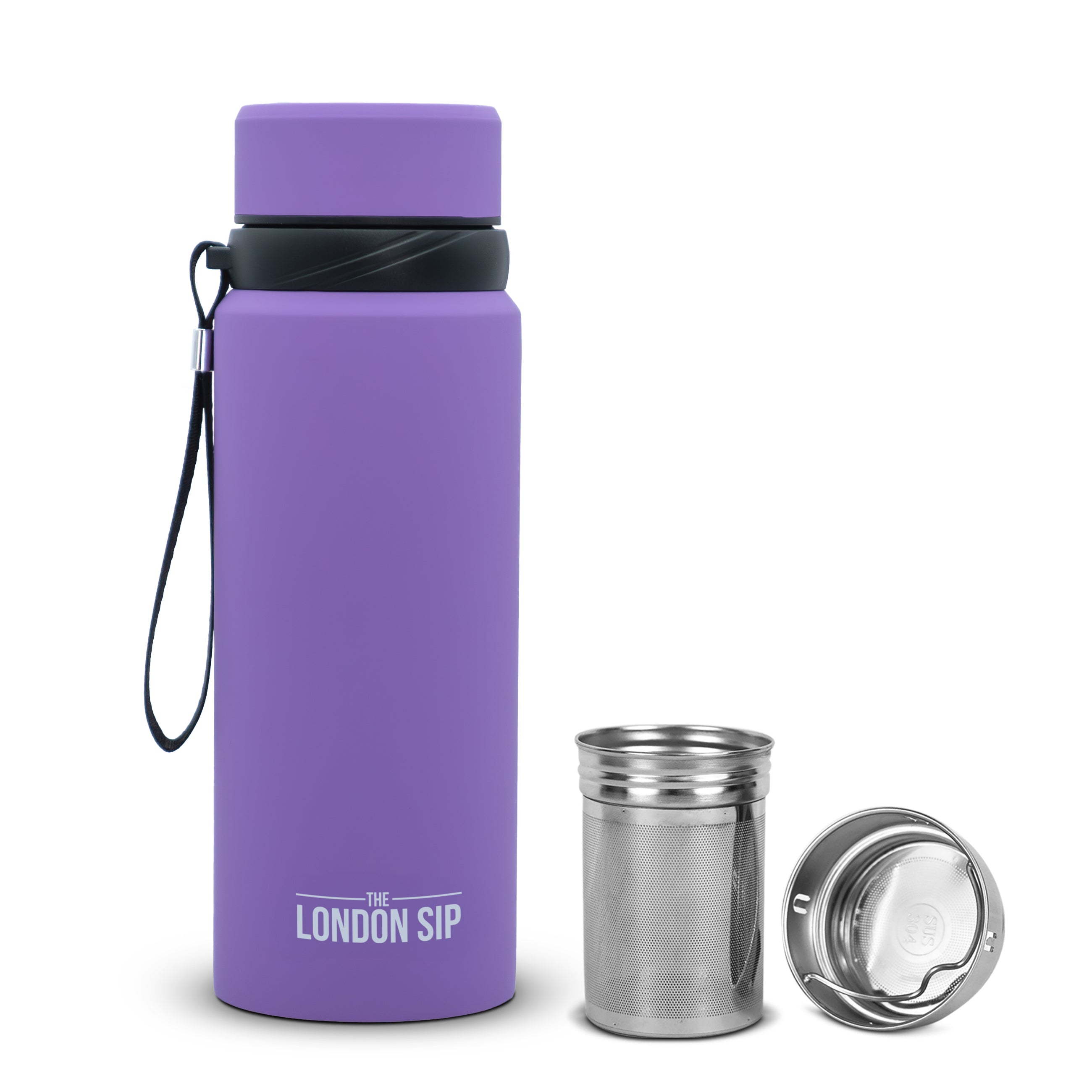 25oz Stainless Steel Tea Infuser Water Bottle - Leak Proof & BPA Free for Hot/Cold Brewing - Perfect for Travel, Gym & Office Hydration