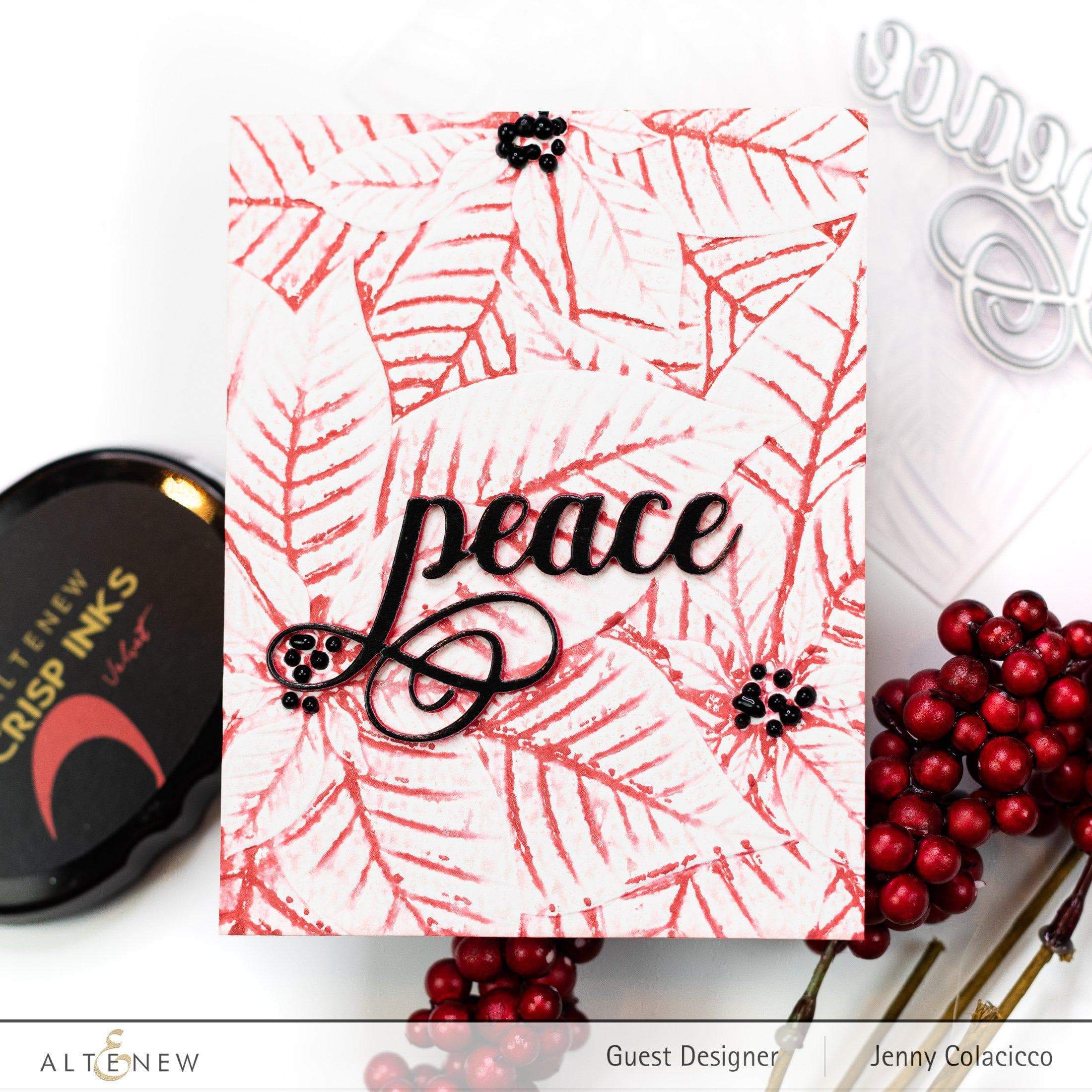 3D Embossing Folder for Perfect Poinsettias - Christmas Card Making, Scrapbooking & DIY Paper Crafts