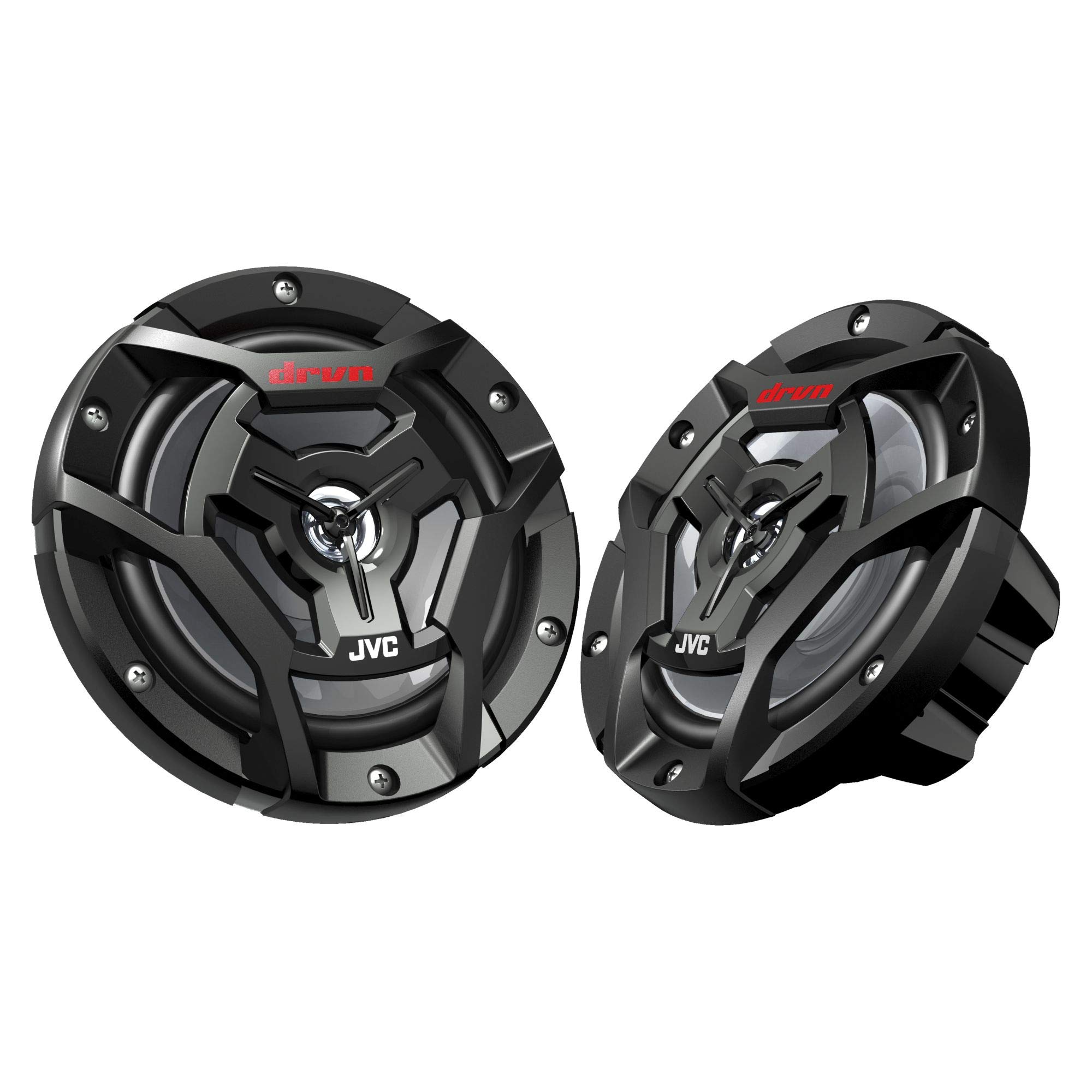 JVC KD-T91MBS Marine Stereo with CD Player, Bluetooth, USB, SiriusXM Ready & Amazon Alexa Compatible + CS-DR6200M 6.5