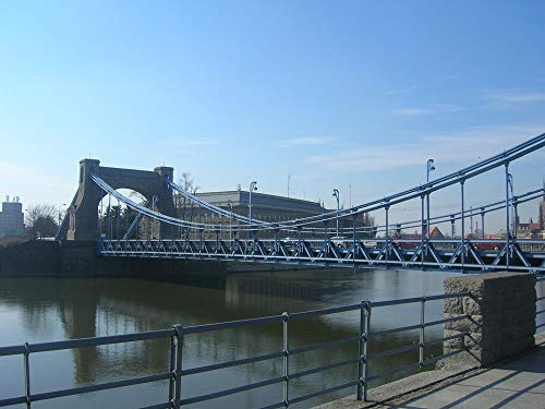 20x30 Inch Laminated Poster - Vibrant Grunwaldzki Bridge Wrocław Art Print for Home & Office Decor | Perfect for Living Rooms, Bedrooms & Gifts