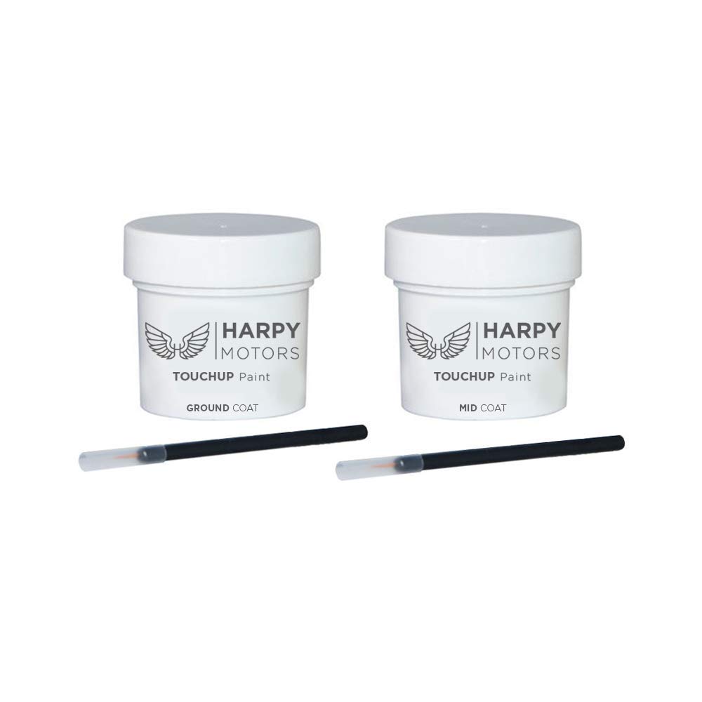 Harpy Motors 1oz Touch Up Paint Kit for 2004-2009 Nissan Quest Q11 Nordic White Pearl - Includes Ground Coat, Mid Coat & Brushes - Perfect Color Match Guaranteed - Ideal for Car Scratches, Chips & Minor Repairs