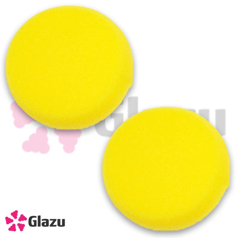 GLAZU Premium Yellow Painting Sponge - Smooth & Even Paint Application, Easy to Clean, Reusable (2-Pack) - Perfect for Walls, Furniture, DIY Crafts & Home Renovation Projects