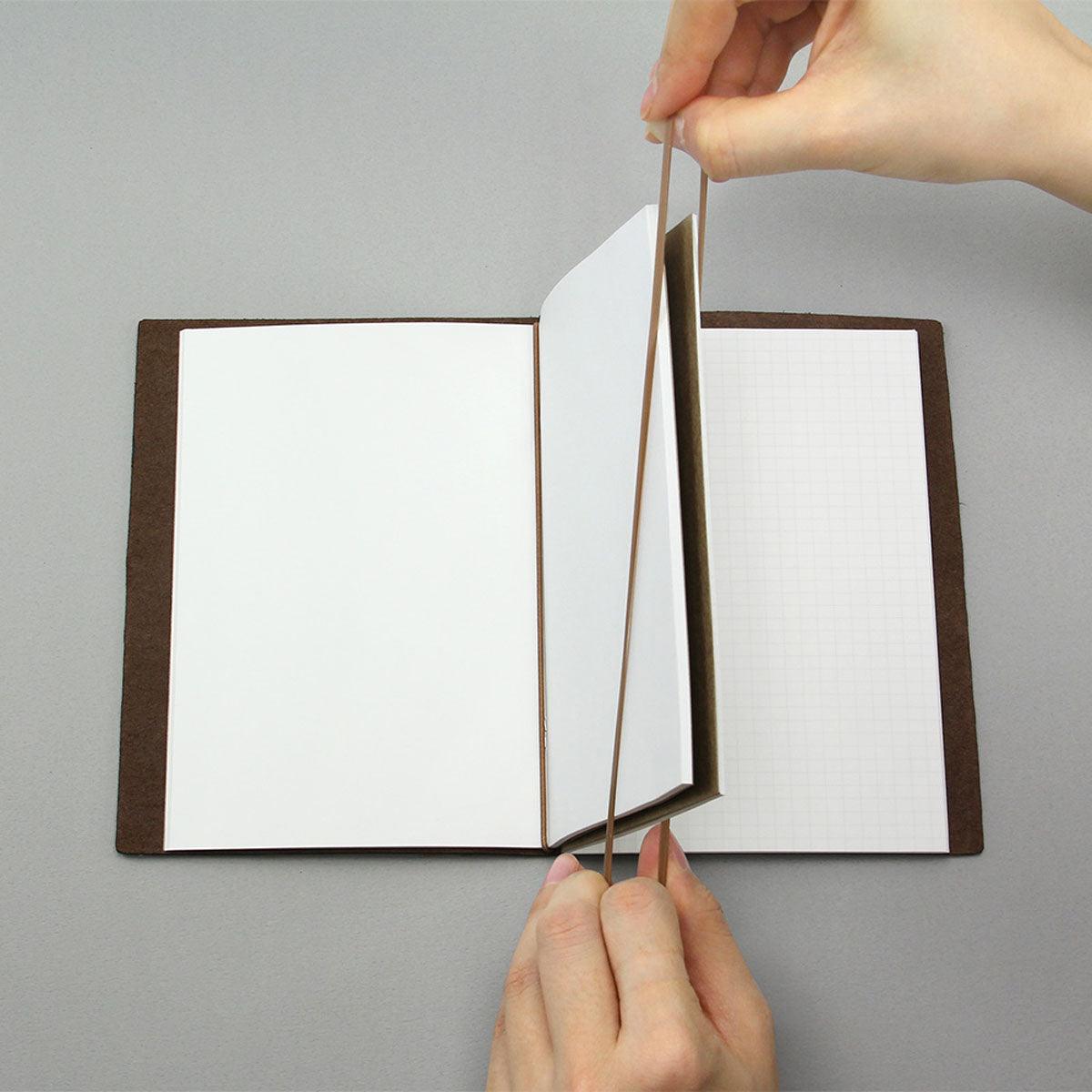 Premium TRAVELER'S NOTEBOOK TN P011 Rubber Stripe Refill - Compatible with Midori TN Notebooks | Perfect for Journaling, Sketching & Travel Scrapbooking